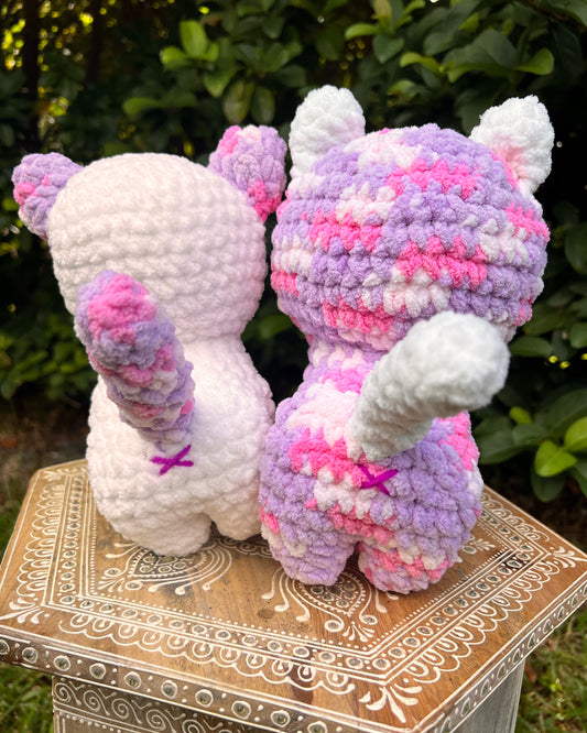 Crochet Kitty- Jasmine & Iris (Bonded Pair)