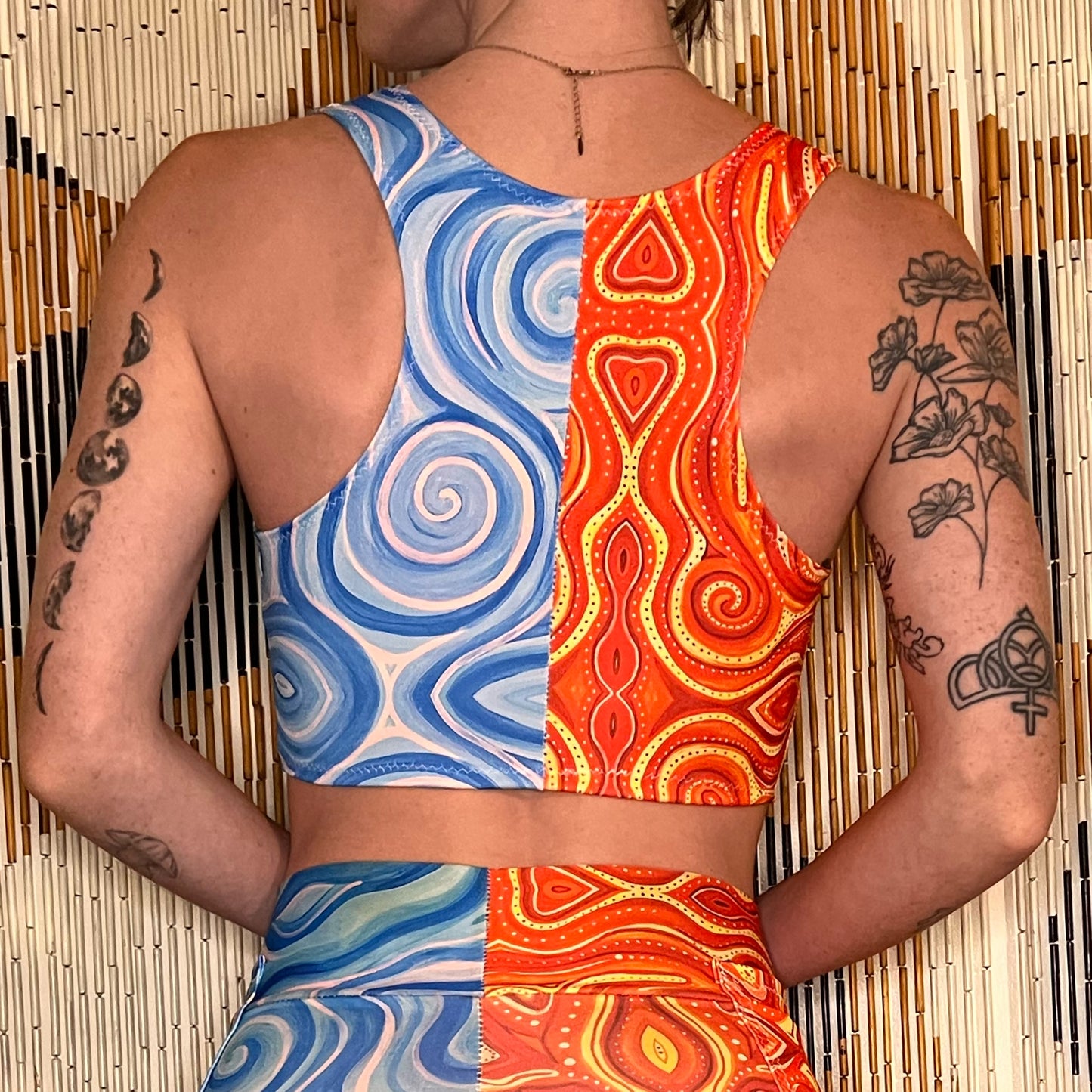 Choose A Design: Split Stretchy Vest Crop Top (Custom Handmade Order)