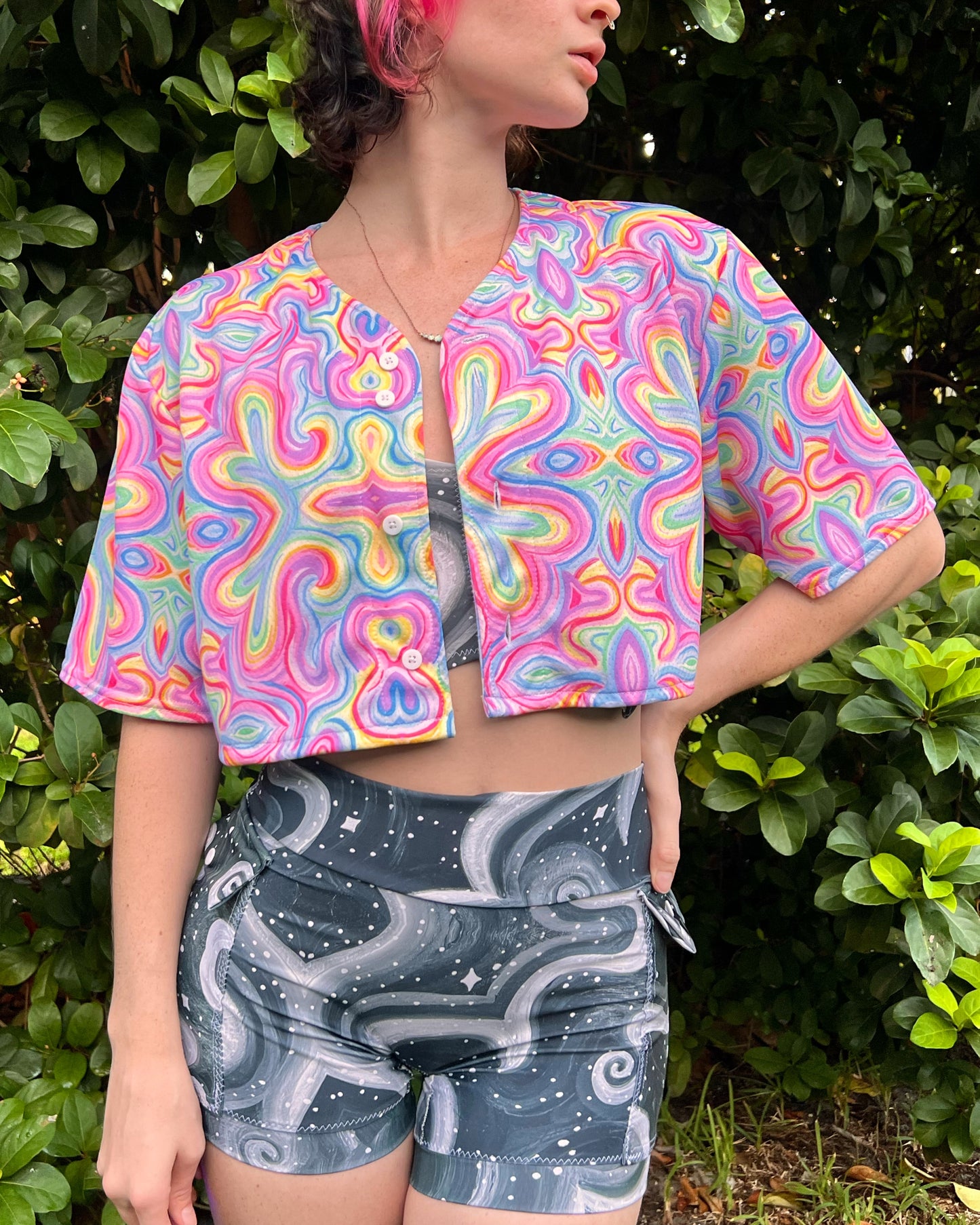 Cropped Button Up Jerseys: Choose A Design