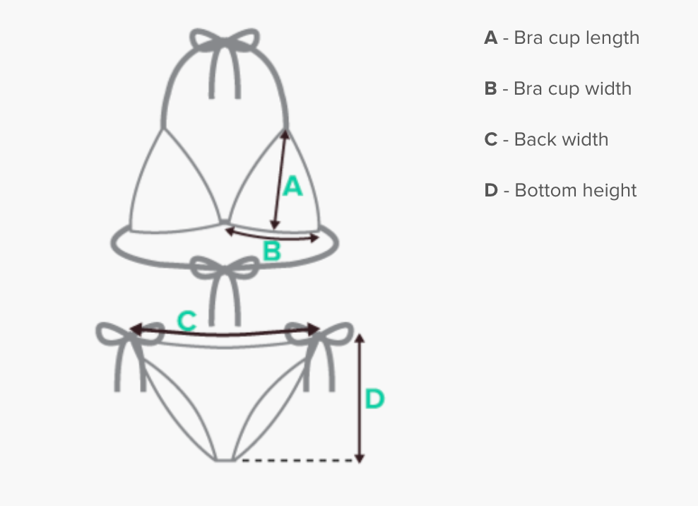 String Bikini Bottom- "Ember" Design