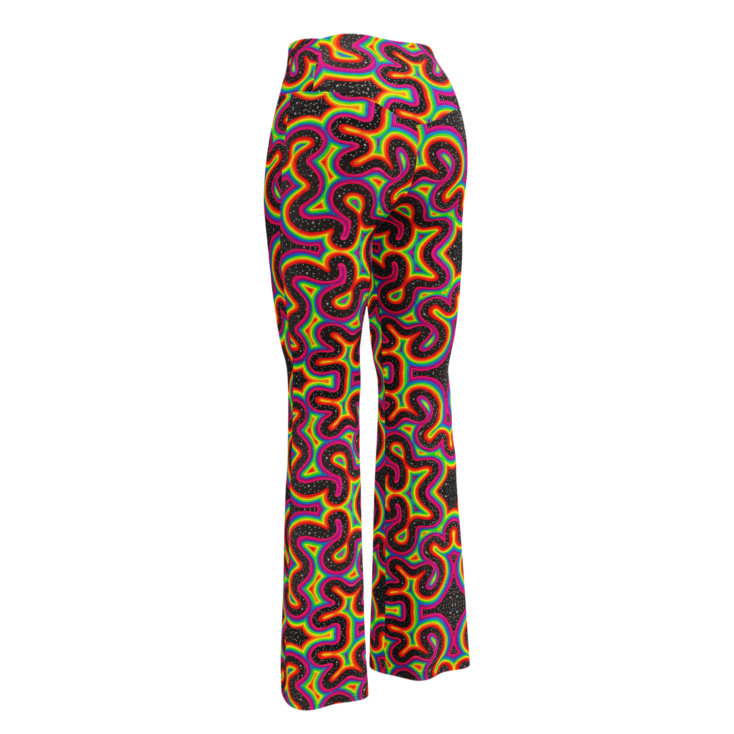 High Waisted Yoga Pants (+Internal Pocket)- "Rainbow Rovd" Design