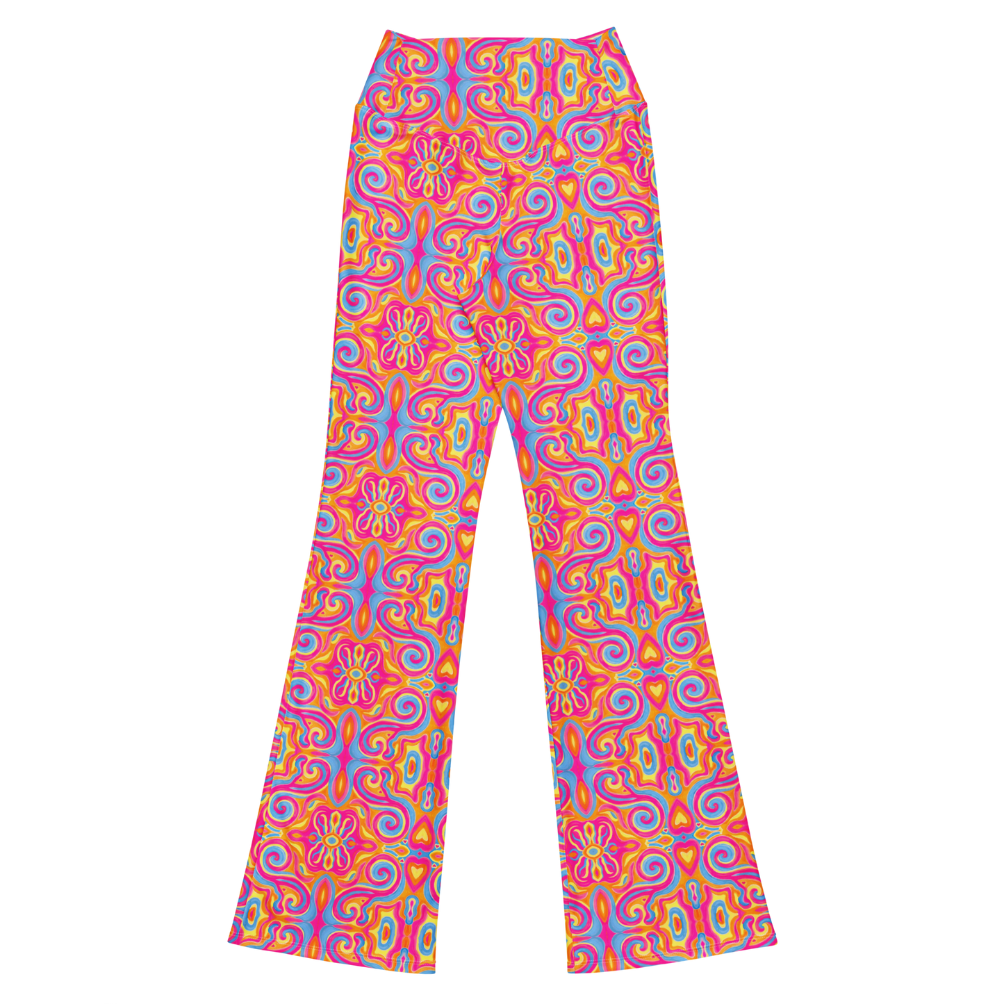 High Waisted Yoga Pants (+Internal Pocket)- "Magic Stamps" Design
