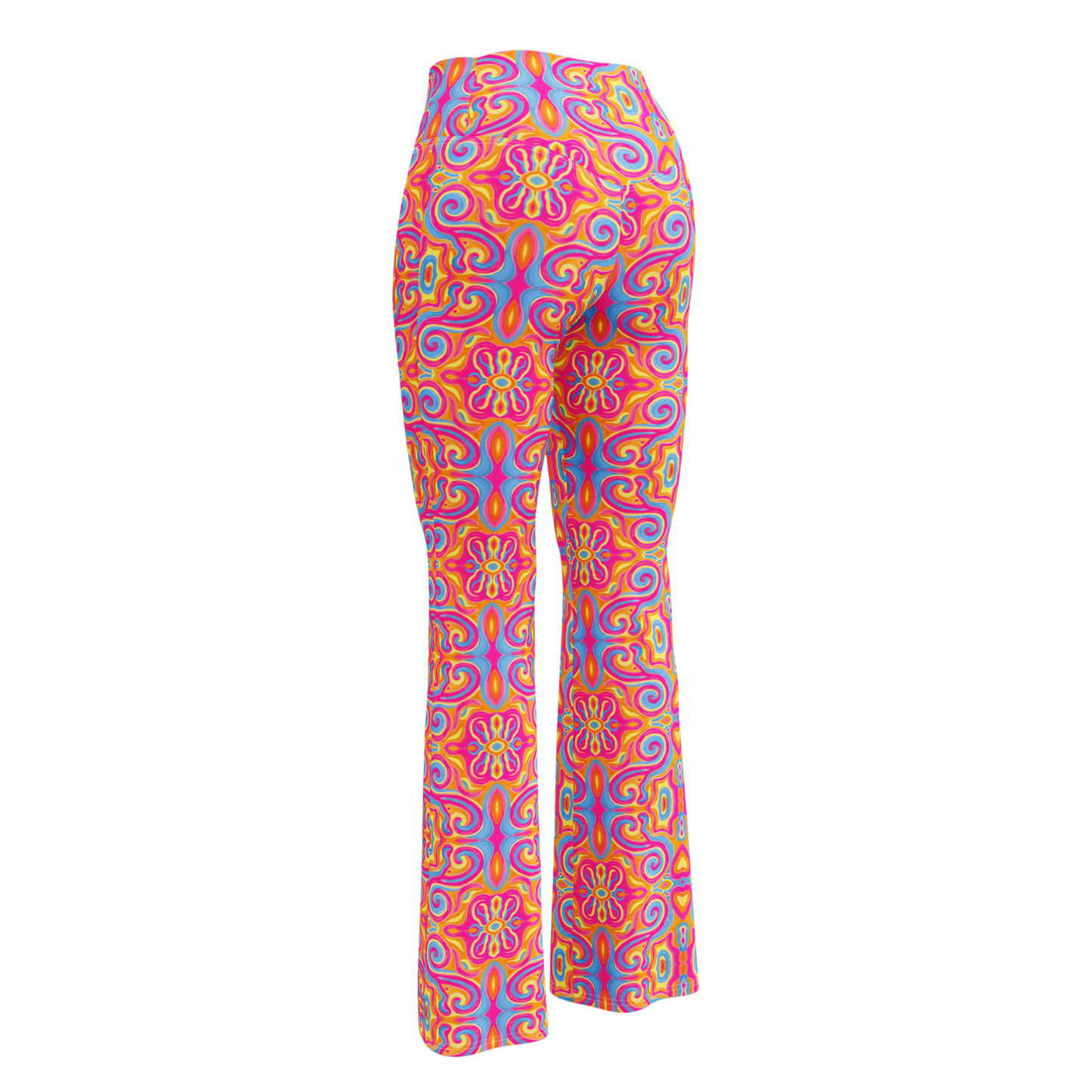 High Waisted Yoga Pants (+Internal Pocket)- "Magic Stamps" Design