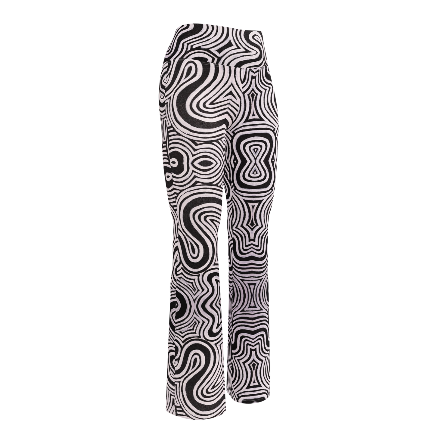 High Waisted Yoga Pants (+Internal Pocket)- "Record Player" Design