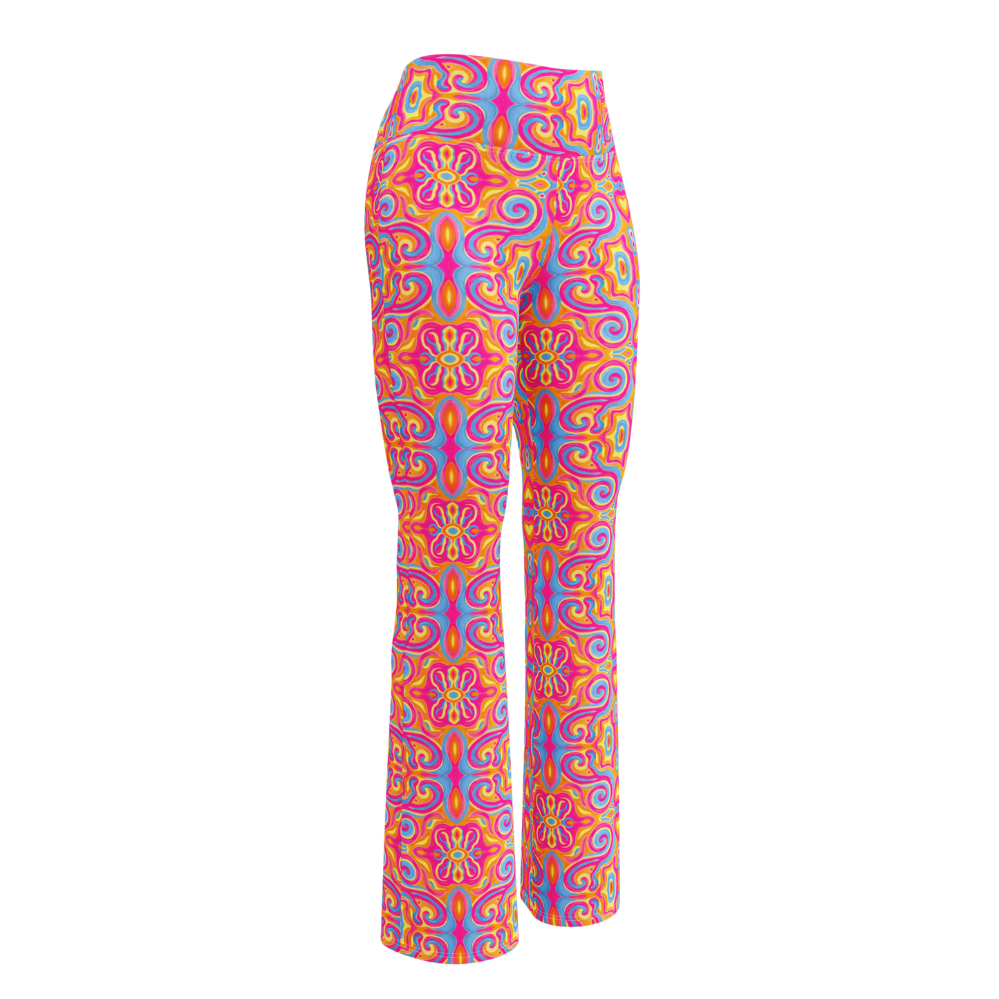 High Waisted Yoga Pants (+Internal Pocket)- "Magic Stamps" Design
