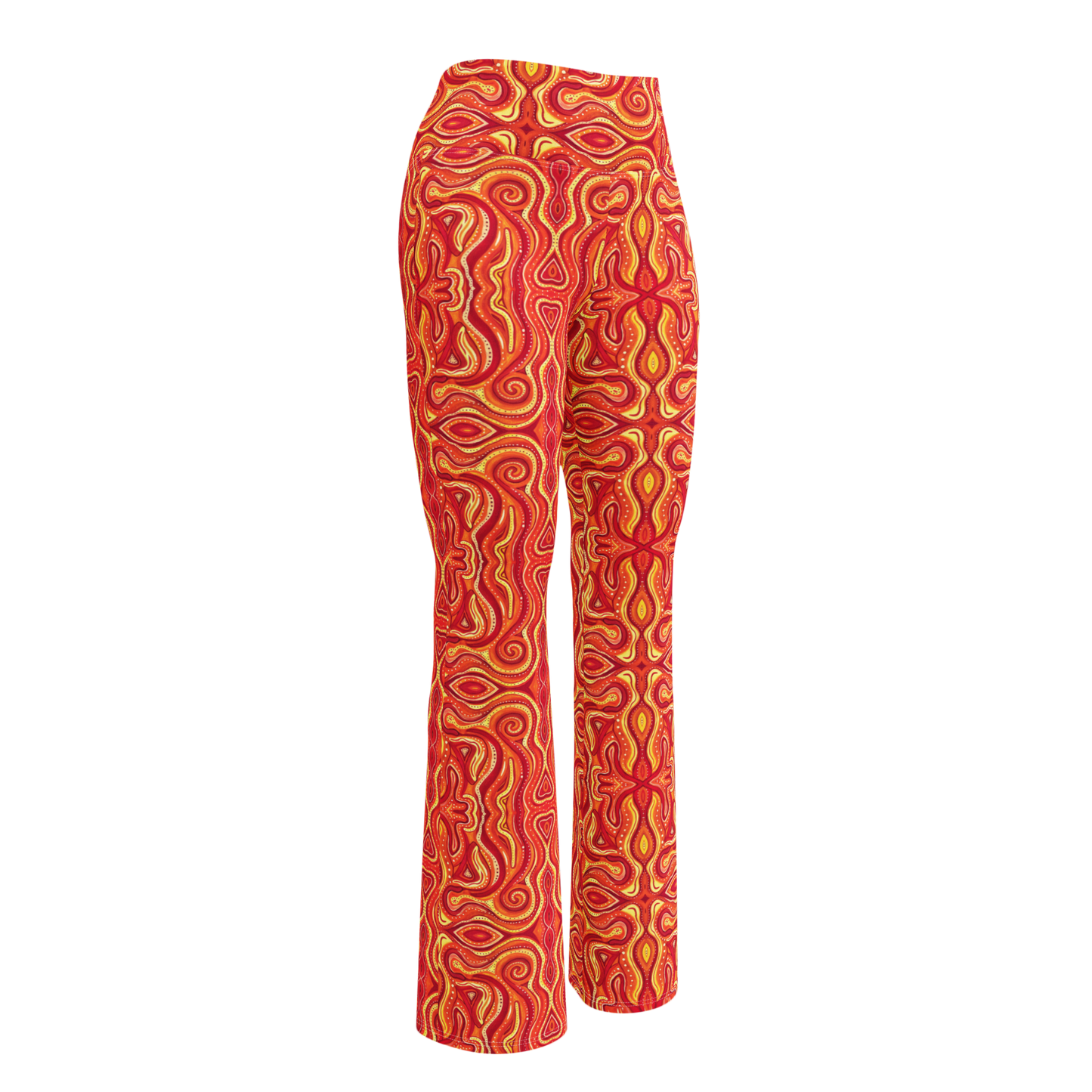 High Waisted Yoga Pants (+Internal Pocket)- "Ember" Design