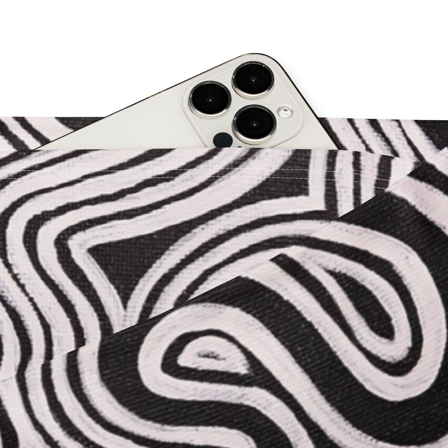 High Waisted Yoga Pants (+Internal Pocket)- "Record Player" Design