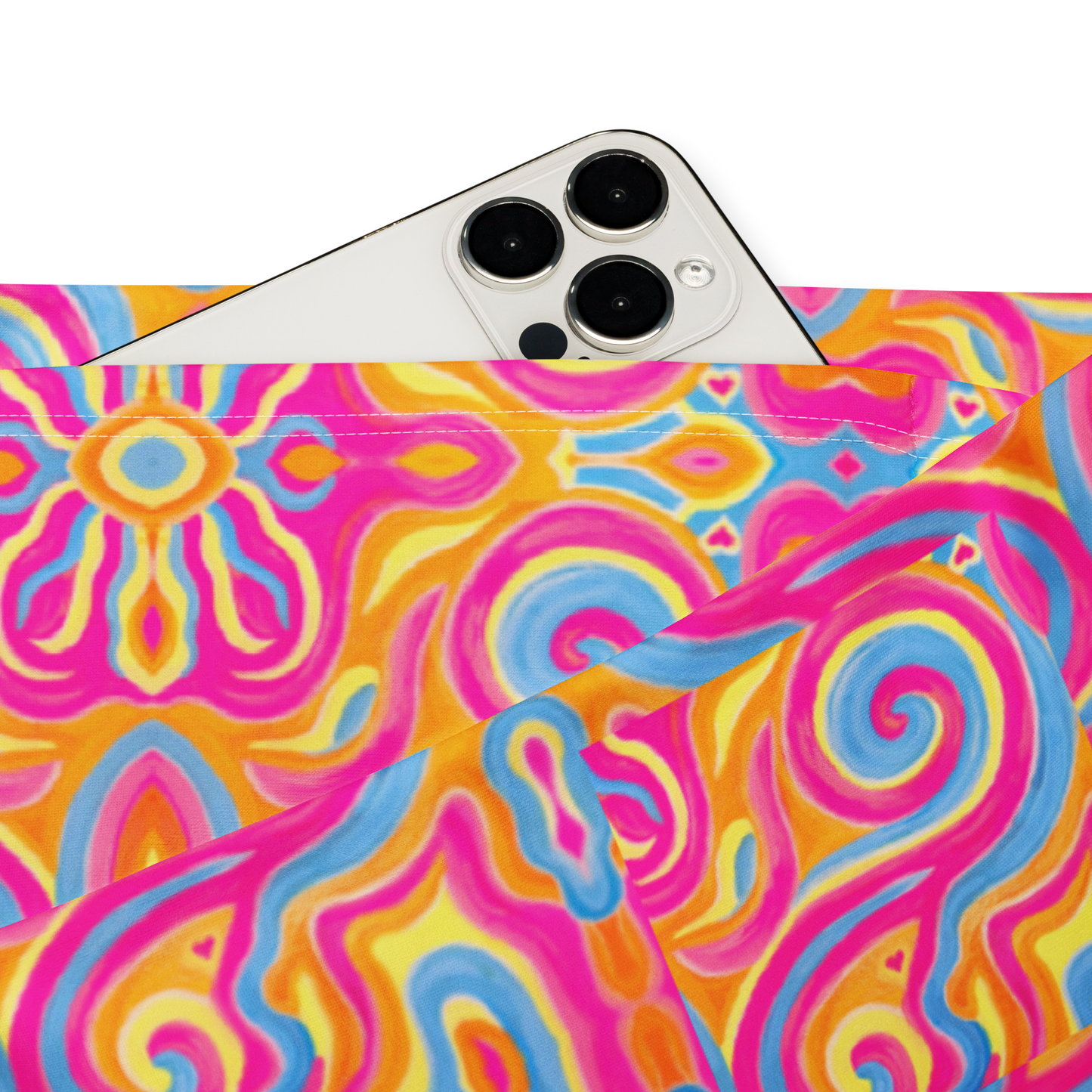 High Waisted Yoga Pants (+Internal Pocket)- "Magic Stamps" Design