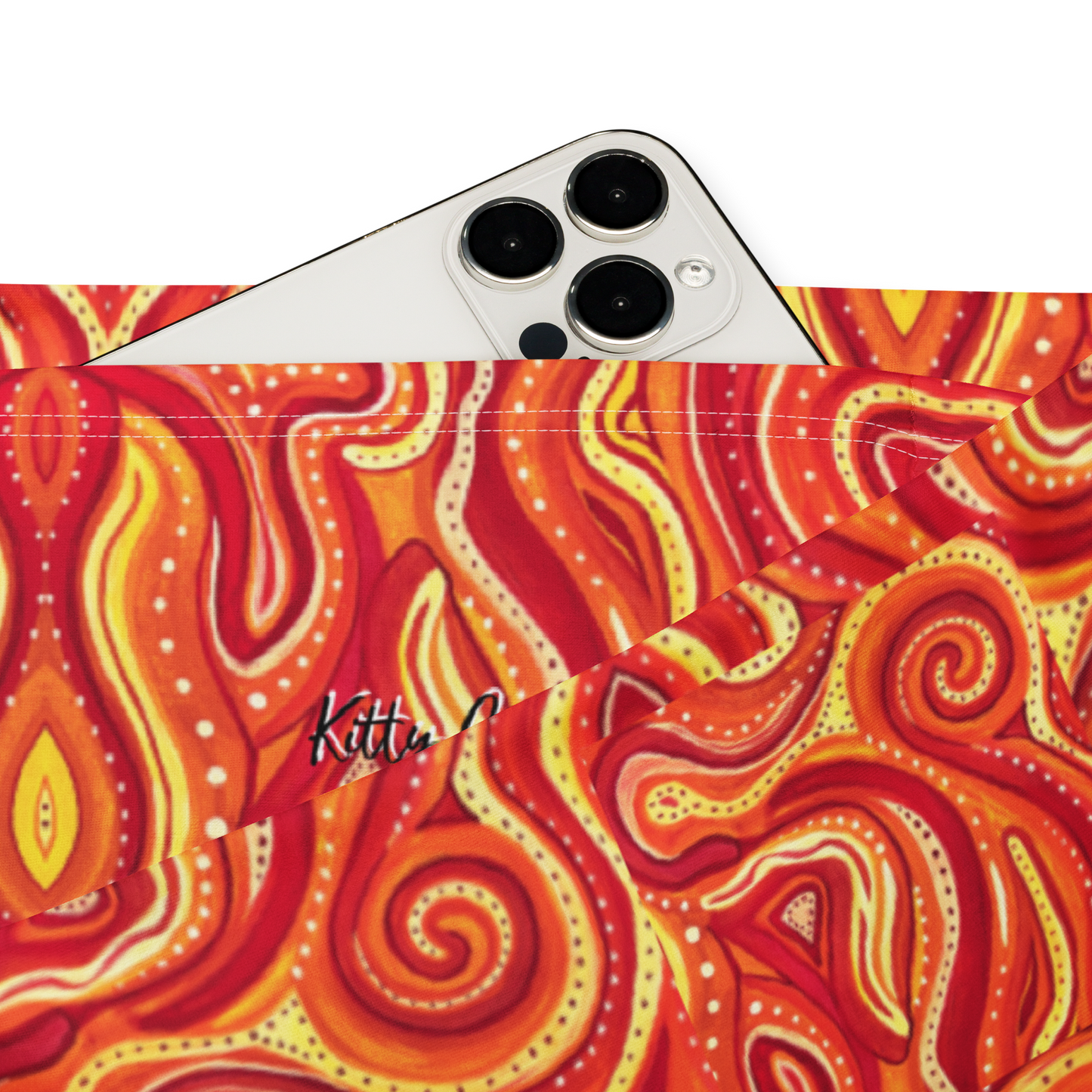 High Waisted Yoga Pants (+Internal Pocket)- "Ember" Design