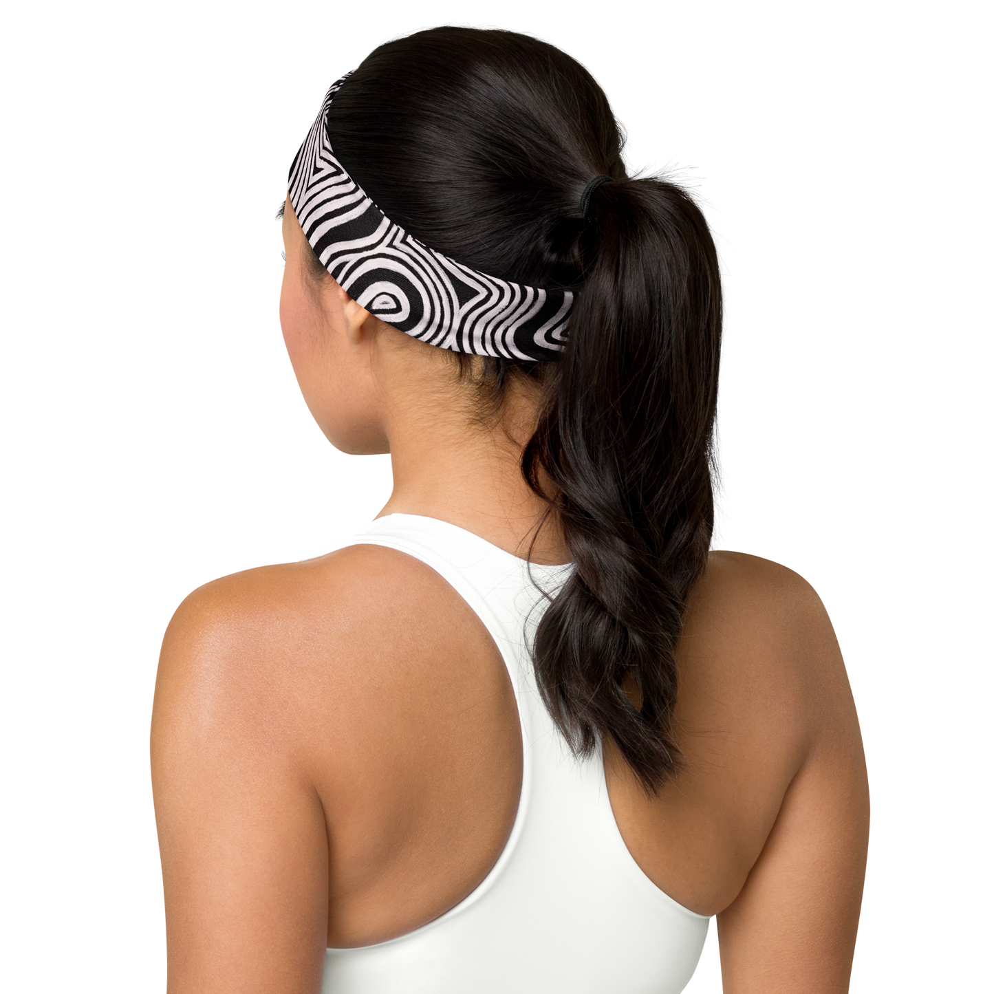 Stretchy Headband- "Record Player" Design