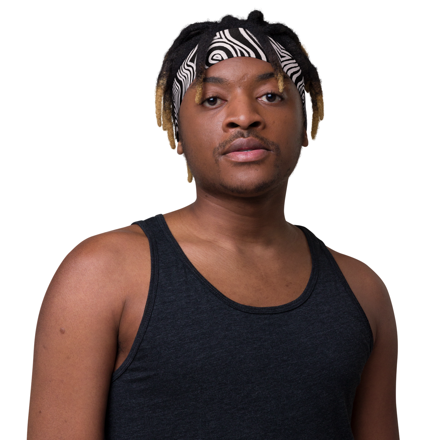 Stretchy Headband- "Record Player" Design