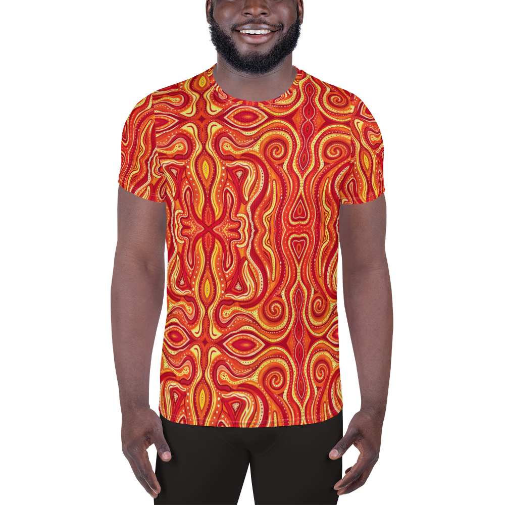 Athletic T-Shirt- "Ember" Design