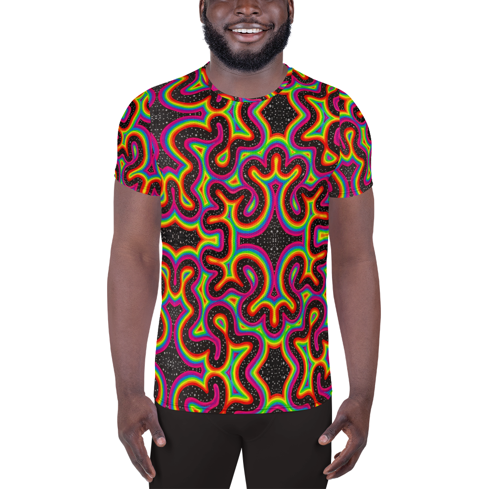 Athletic T-Shirt- "Rainbow Rovd" Design