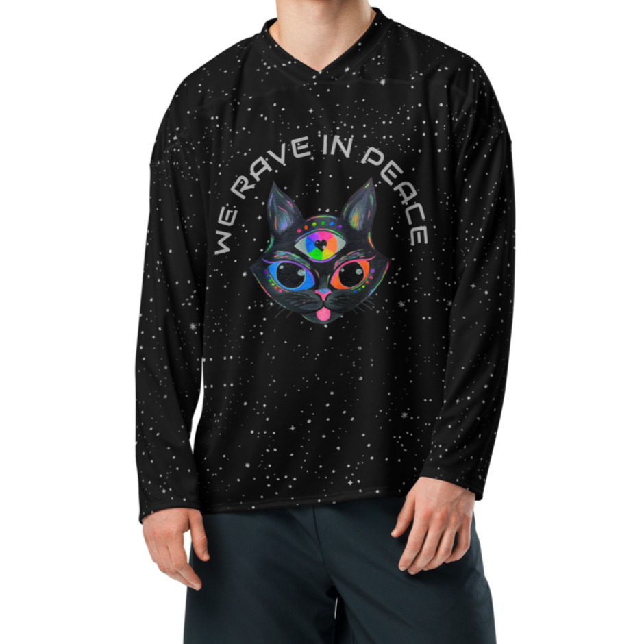 Long Sleeve Jersey (Recycled Material)- "We Rave In Peace" Design