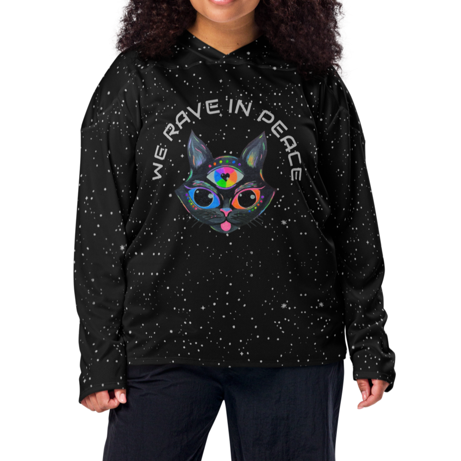 Long Sleeve Jersey (Recycled Material)- "We Rave In Peace" Design