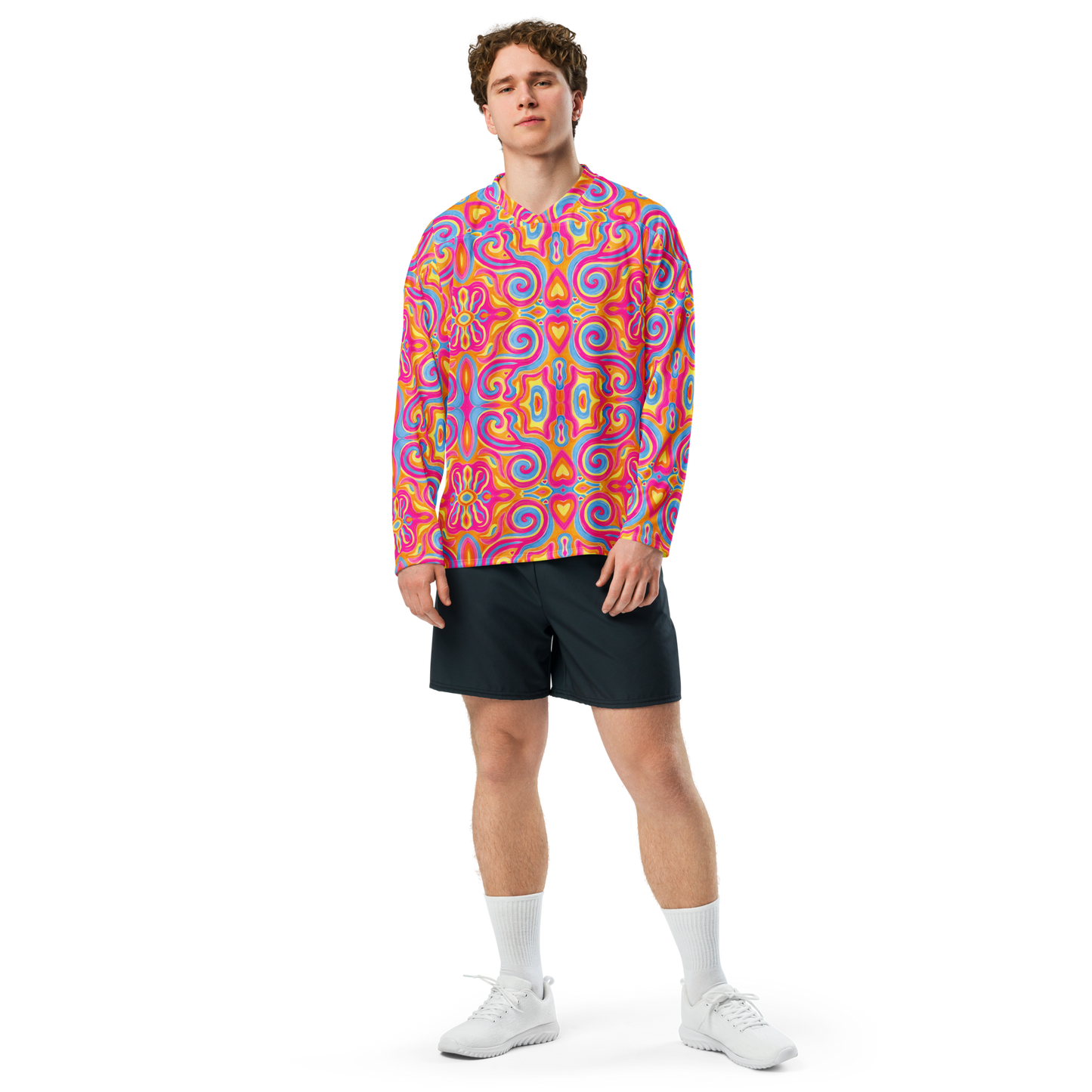 Long Sleeve Jersey (Recycled Material)- "Magic Stamps" Design