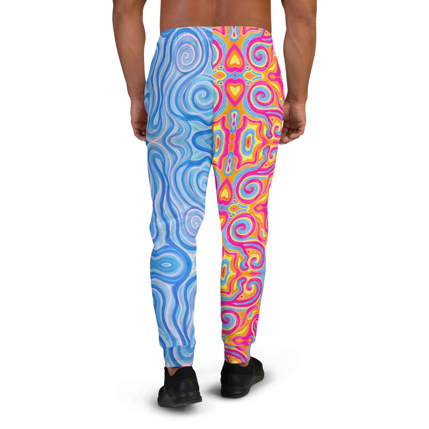 Cozy Joggers- "Magic Stamps" x "Aqua"