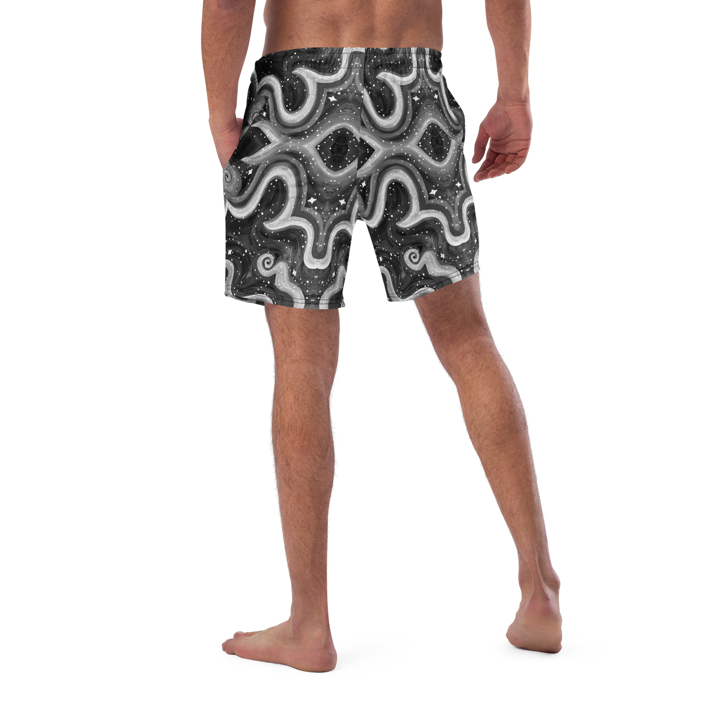 Swim Trunks (+Secret Internal Pocket)- "Cosmic" Design