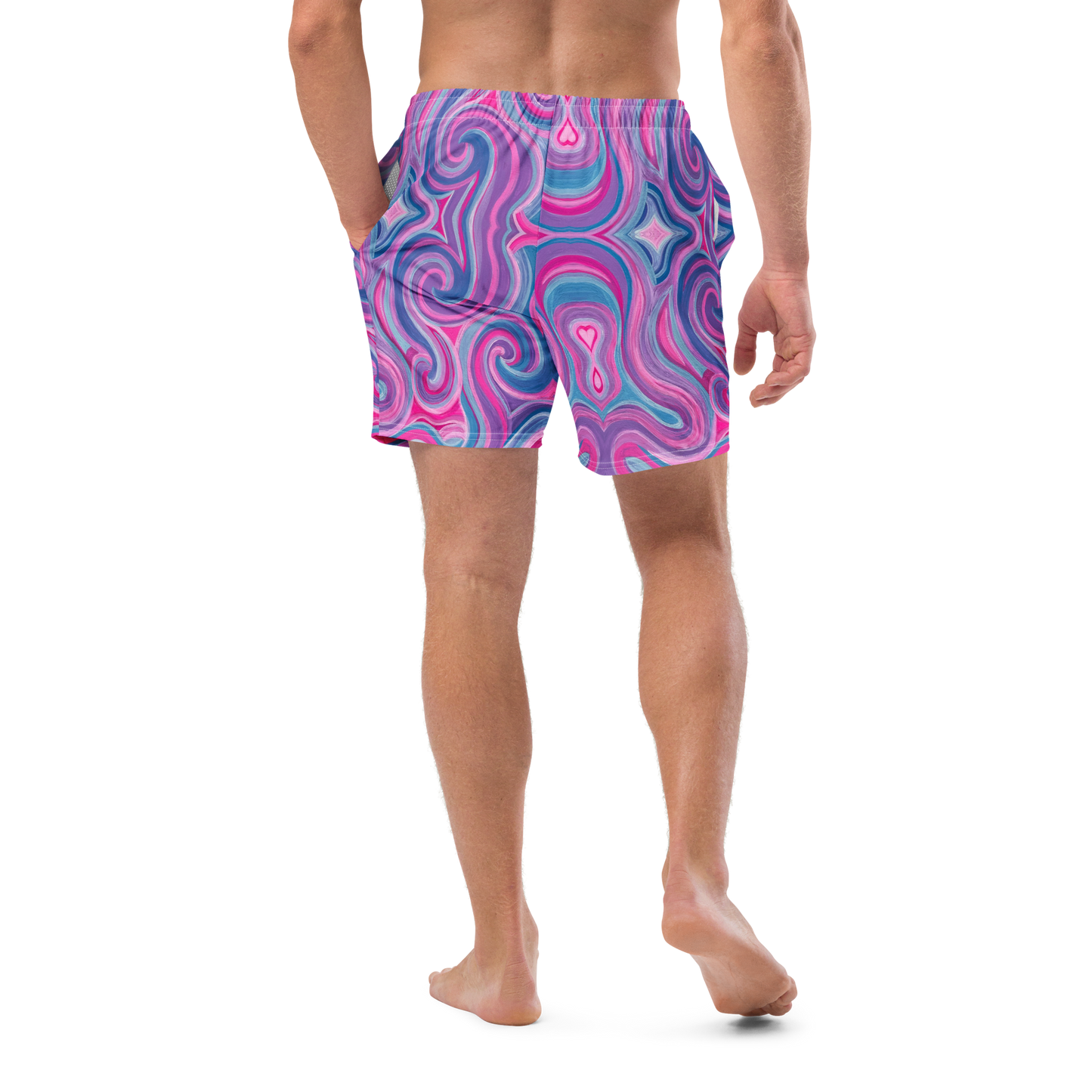 Swim Trunks (+Secret Internal Pocket)- "Mystical" Design