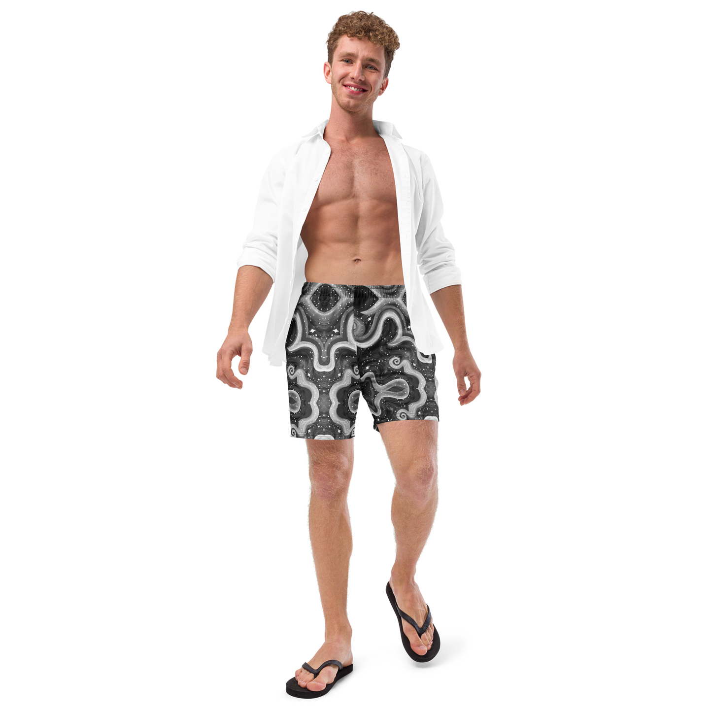 Swim Trunks (+Secret Internal Pocket)- "Cosmic" Design