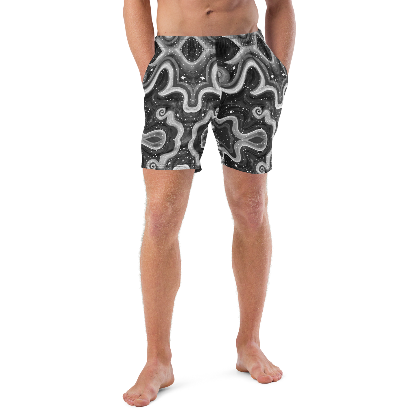 Swim Trunks (+Secret Internal Pocket)- "Cosmic" Design
