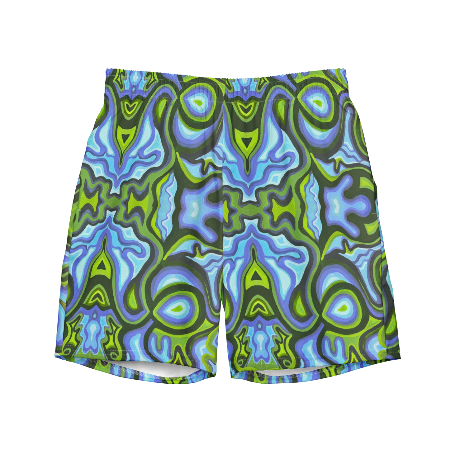 Swim Trunks (+Secret Internal Pocket)- "Gaia" Design