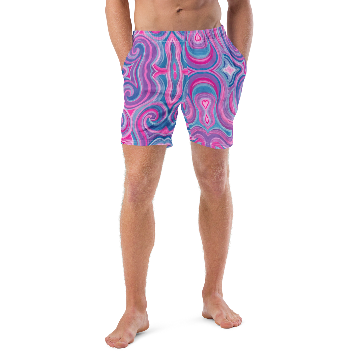 Swim Trunks (+Secret Internal Pocket)- "Mystical" Design