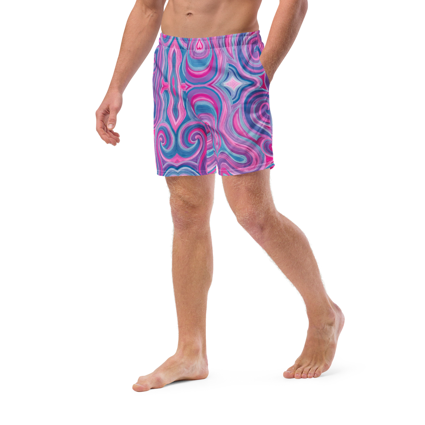 Swim Trunks (+Secret Internal Pocket)- "Mystical" Design