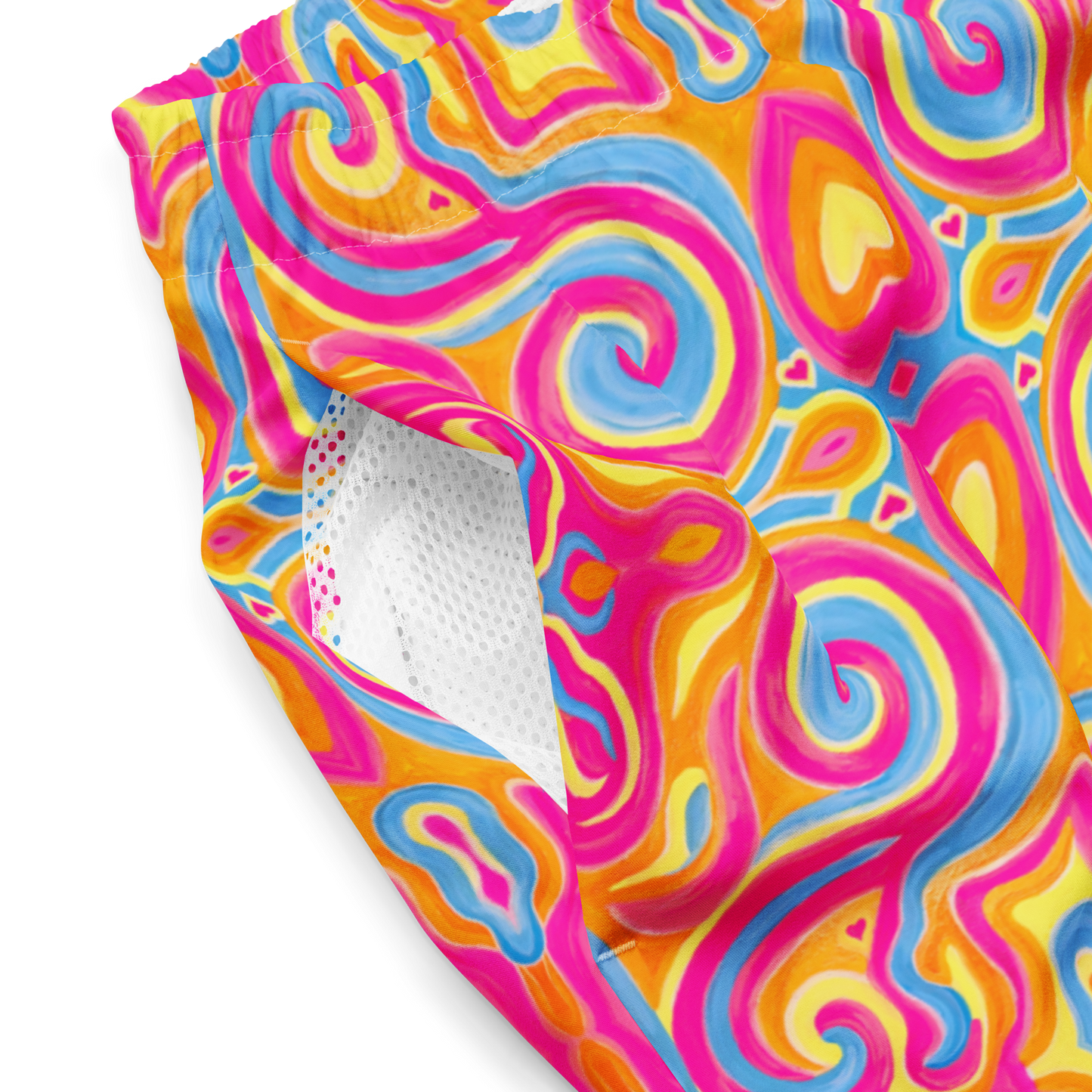 Swim Trunks (+Secret Internal Pocket)- "Magic Stamps" Design