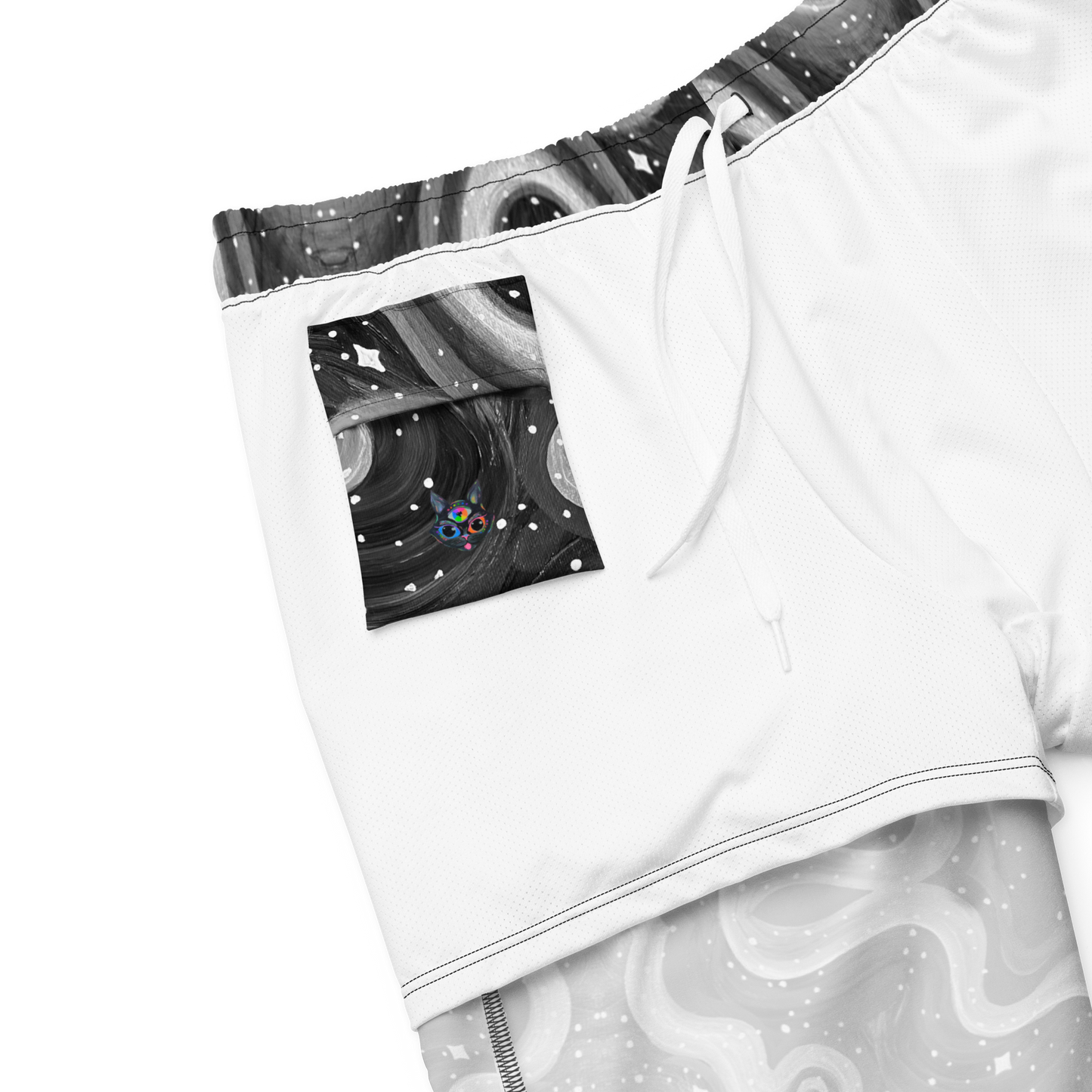 Swim Trunks (+Secret Internal Pocket)- "Cosmic" Design