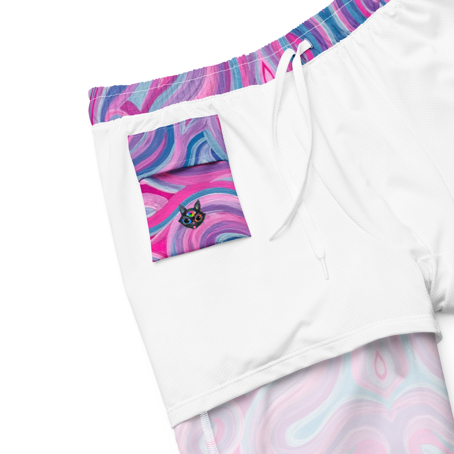 Swim Trunks (+Secret Internal Pocket)- "Mystical" Design