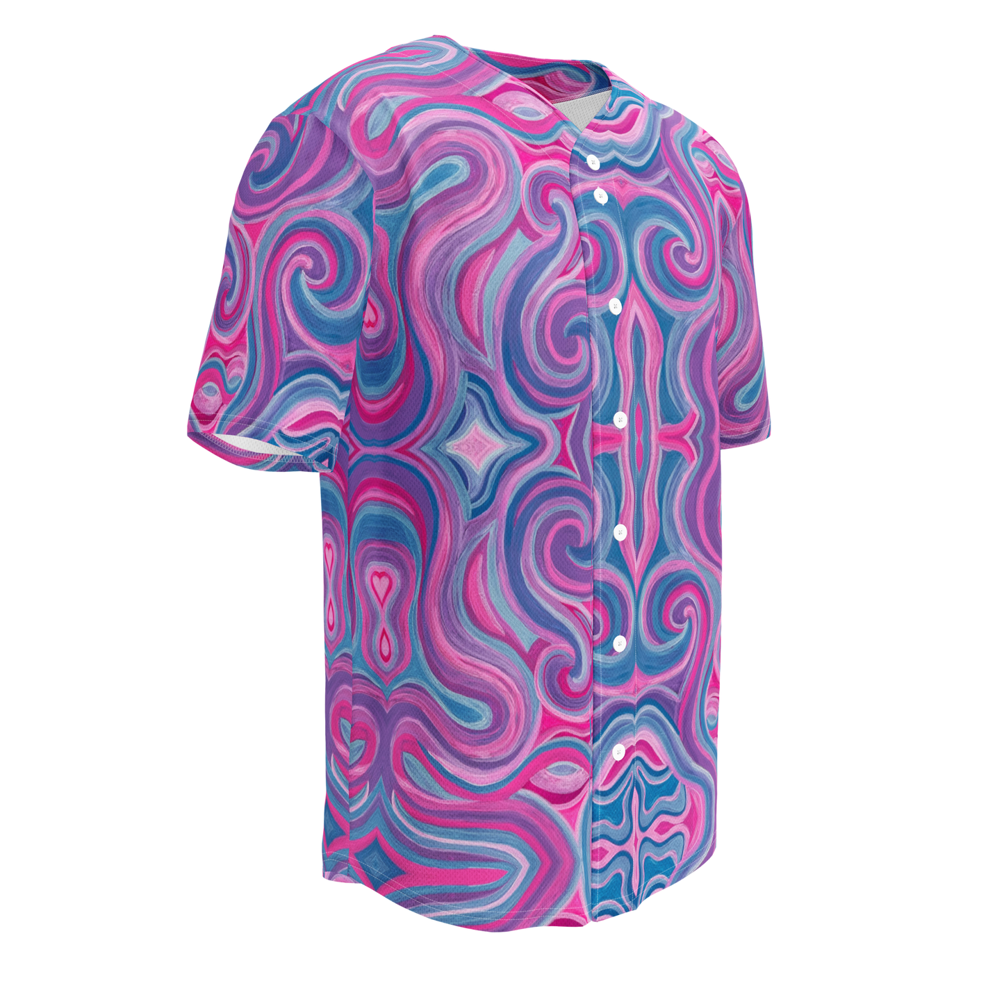 Button Up Jersey (Recycled Material)- "Mystical" Design