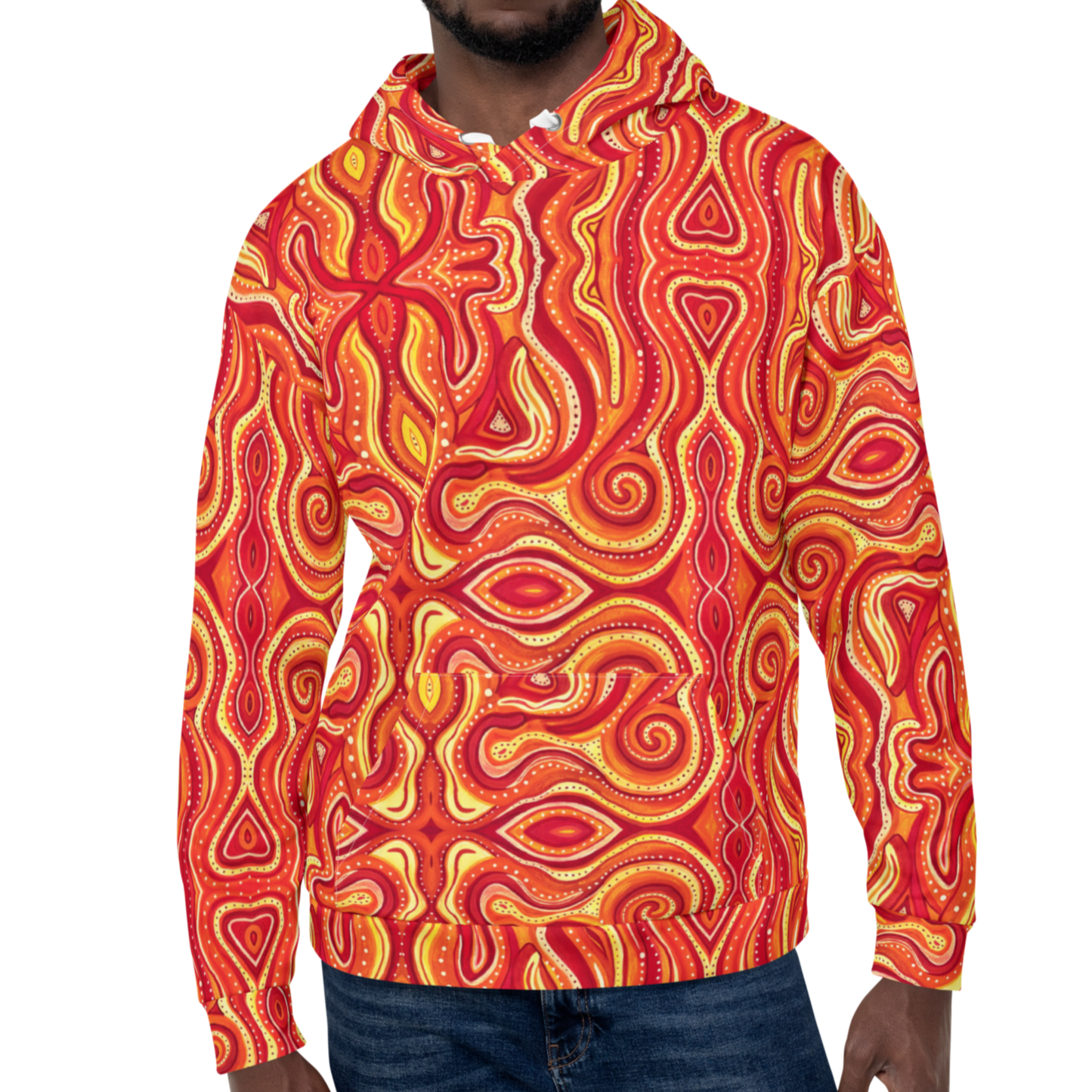 Hooded Sweatshirt- "Ember" Design