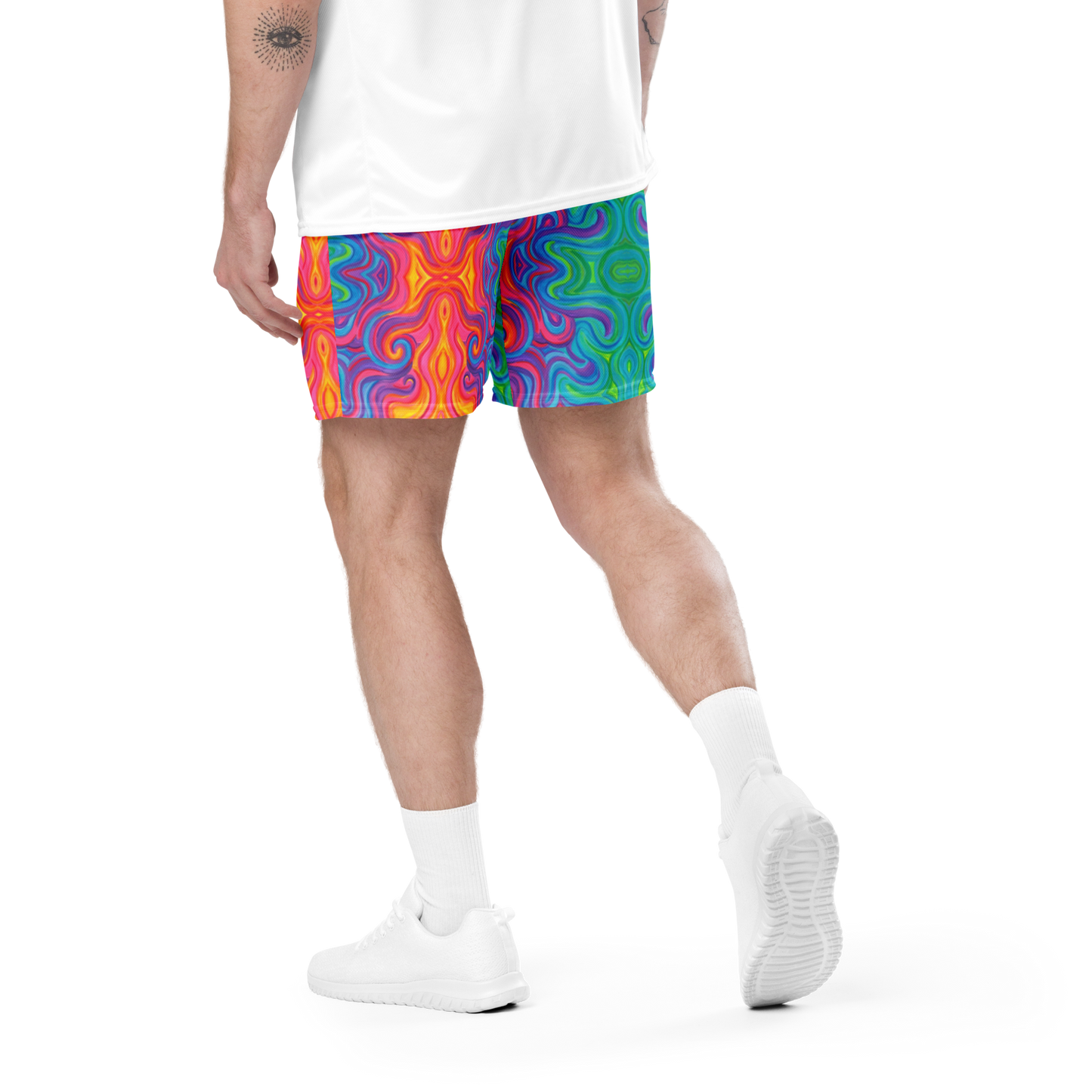 Soft Athletic Shorts (100% Recycled Material)- "Elemental" Design