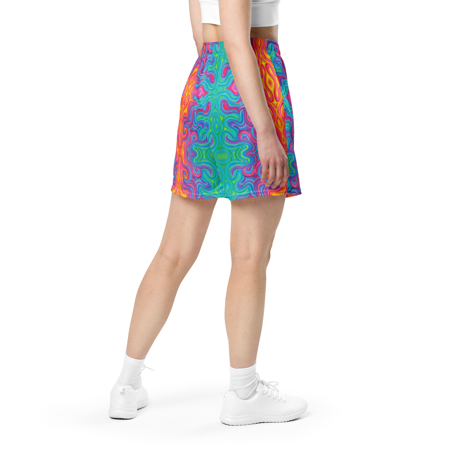 Soft Athletic Shorts (100% Recycled Material)- "Elemental" Design