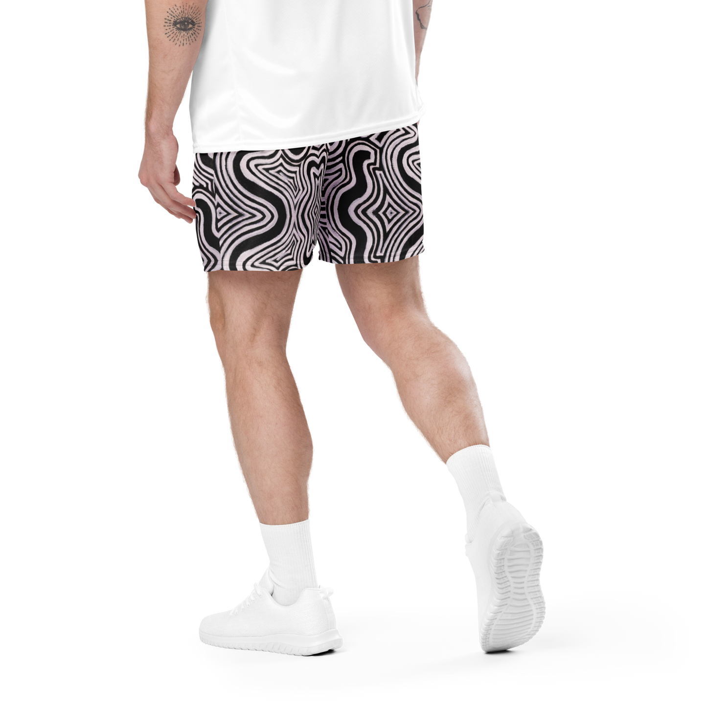 Soft Athletic Shorts- "Record Player" Design