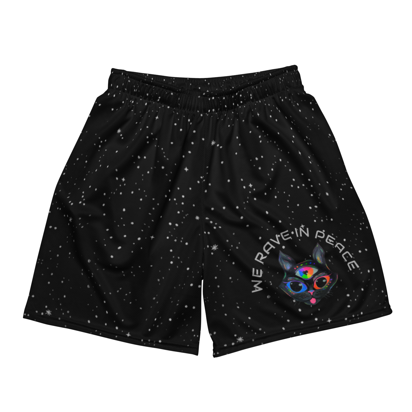 Soft Athletic Shorts- "We Rave In Peace" Design