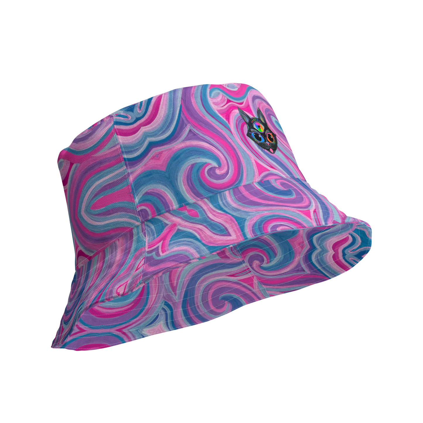 Reversible Bucket Hat- "Mystical" Design