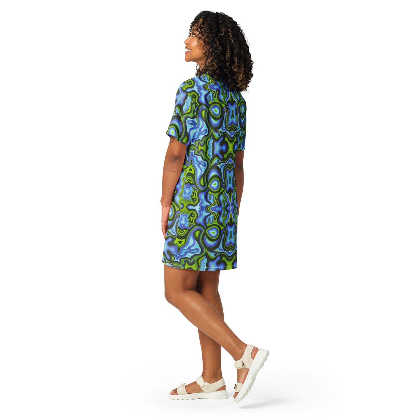 T-Shirt Dress- "Gaia" Design