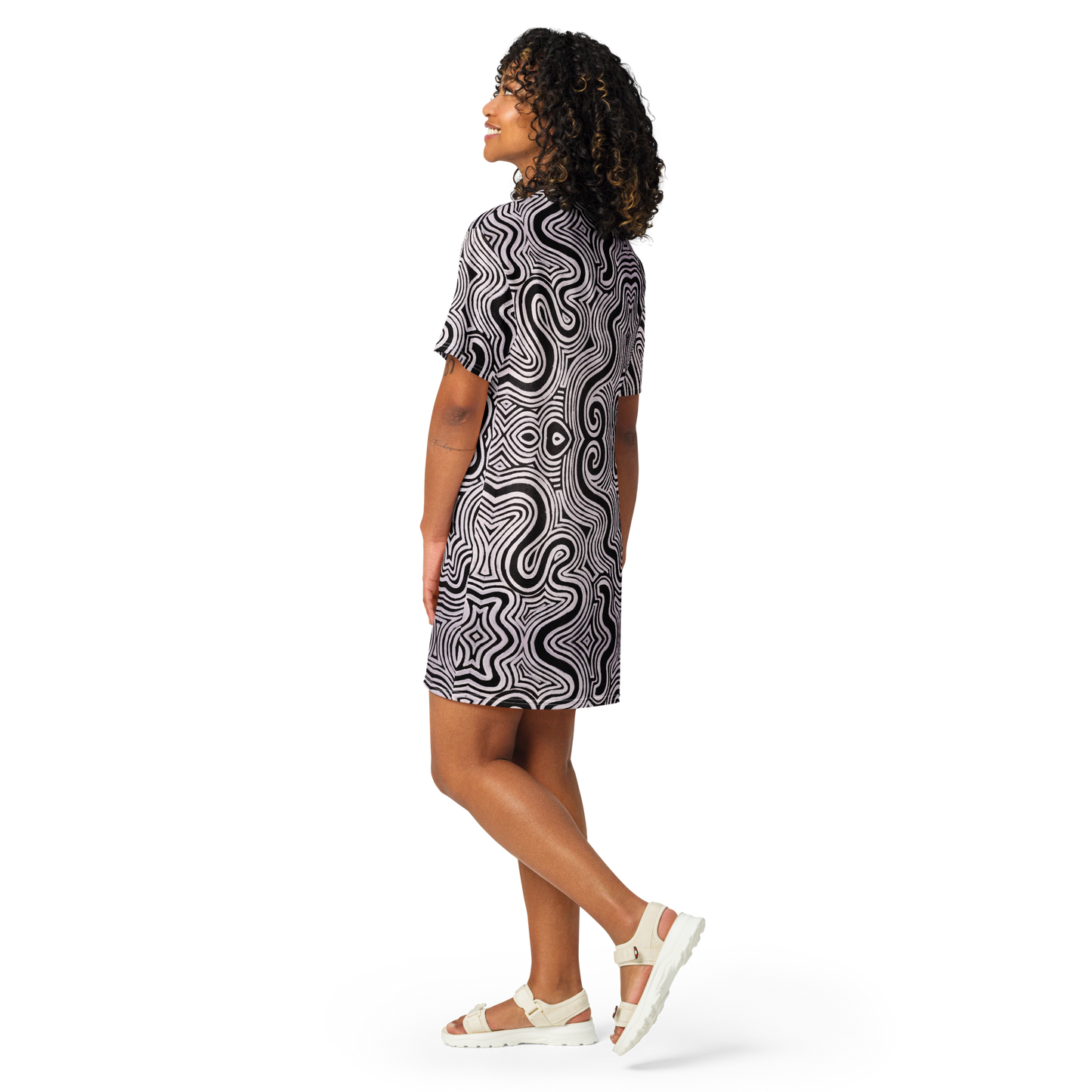 T-Shirt Dress- "Record Player" Design
