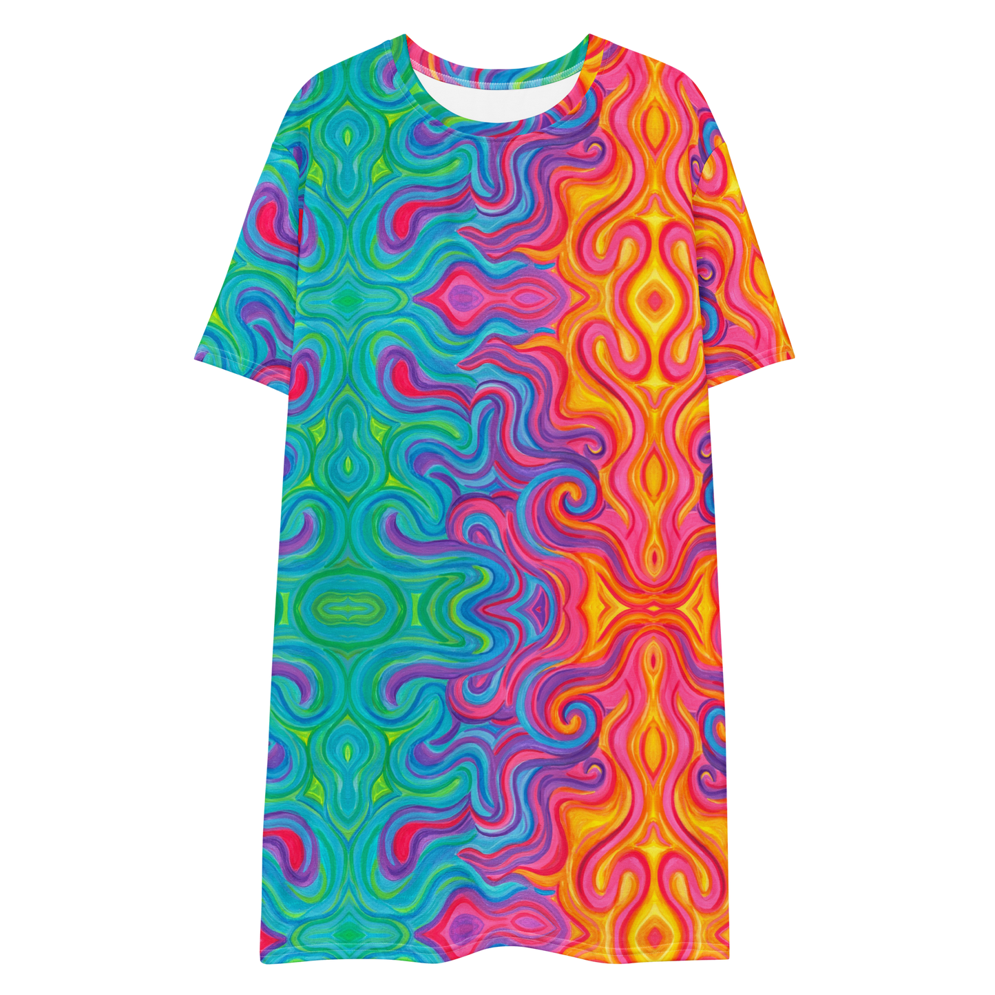 T-Shirt Dress- "Elemental" Design