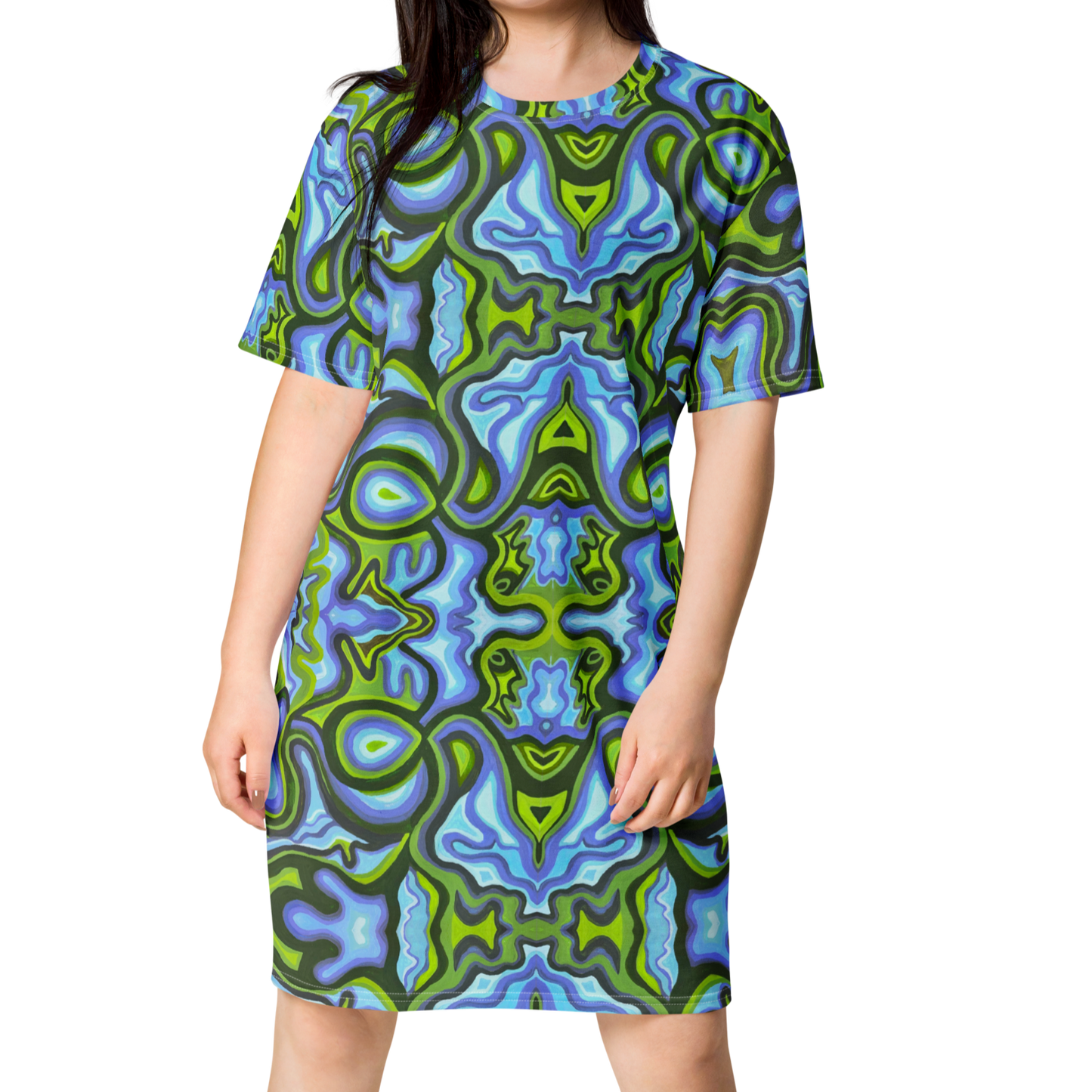 T-Shirt Dress- "Gaia" Design
