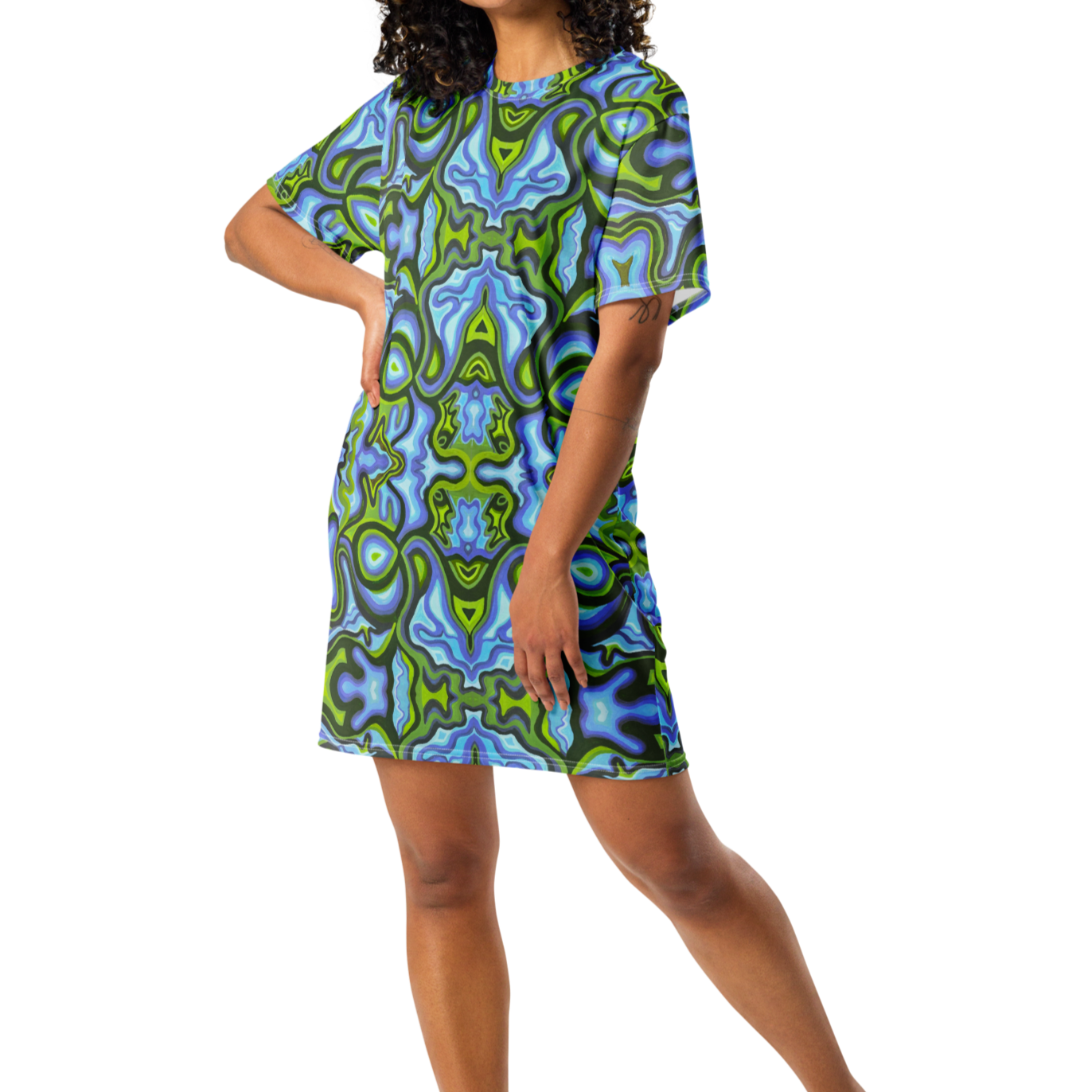 T-Shirt Dress- "Gaia" Design
