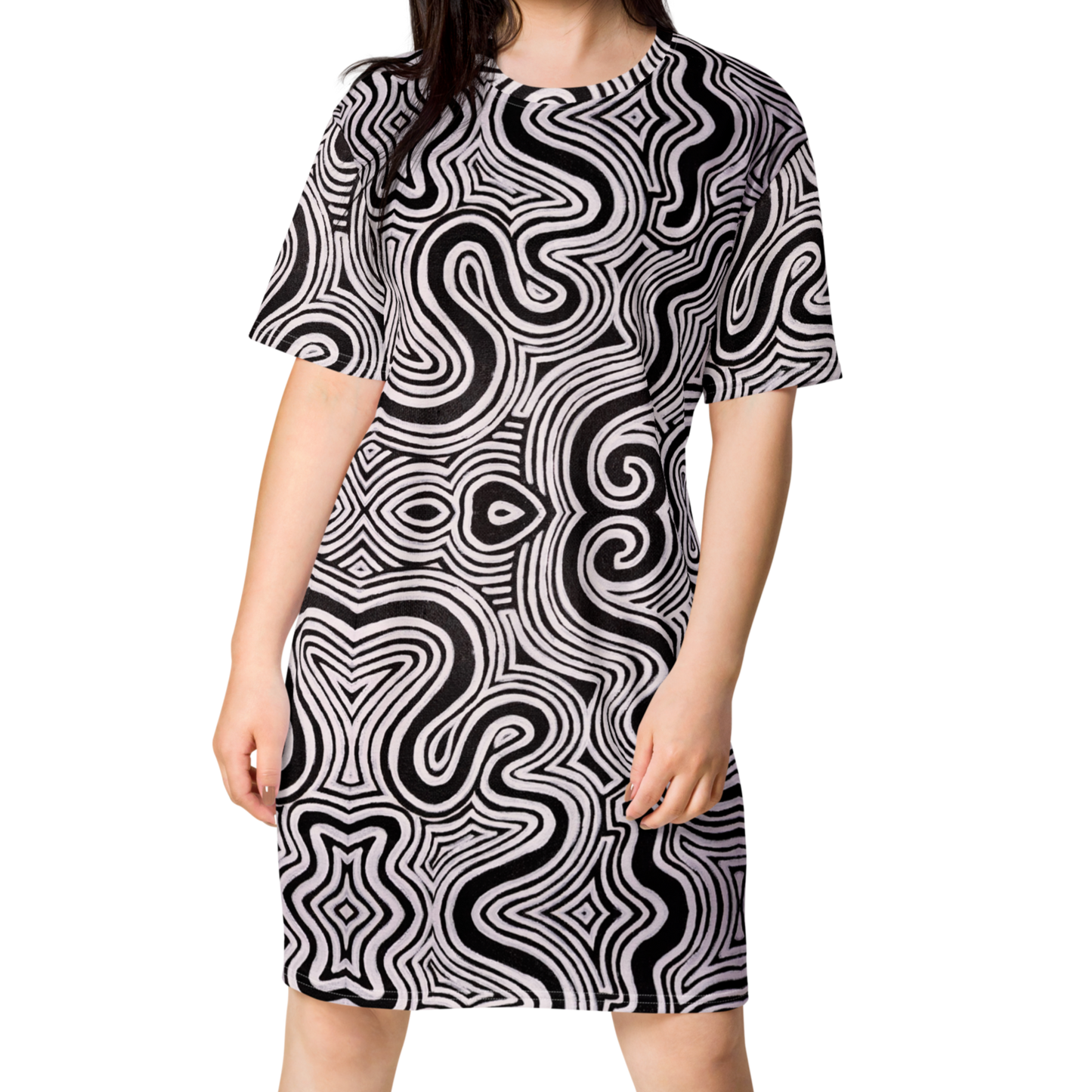 T-Shirt Dress- "Record Player" Design