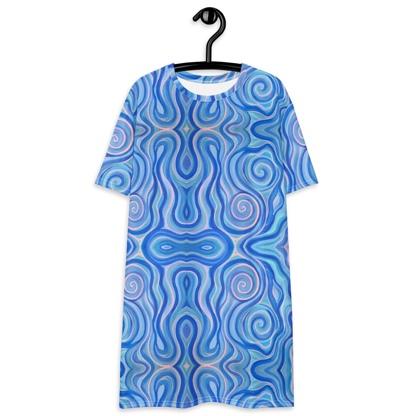 T-Shirt Dress- "Aqua" Design