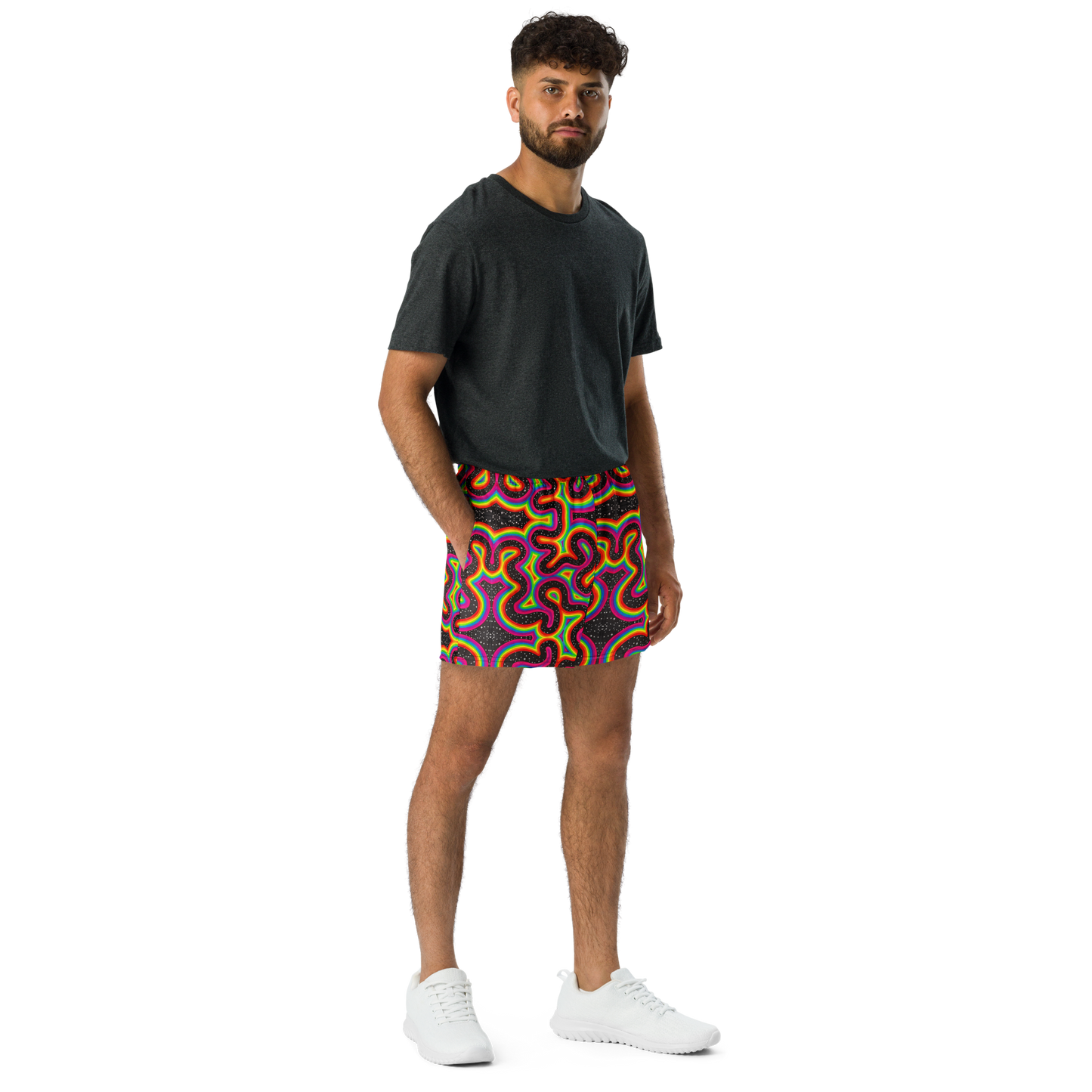 Running Shorts- "Rainbow Rovd" Design