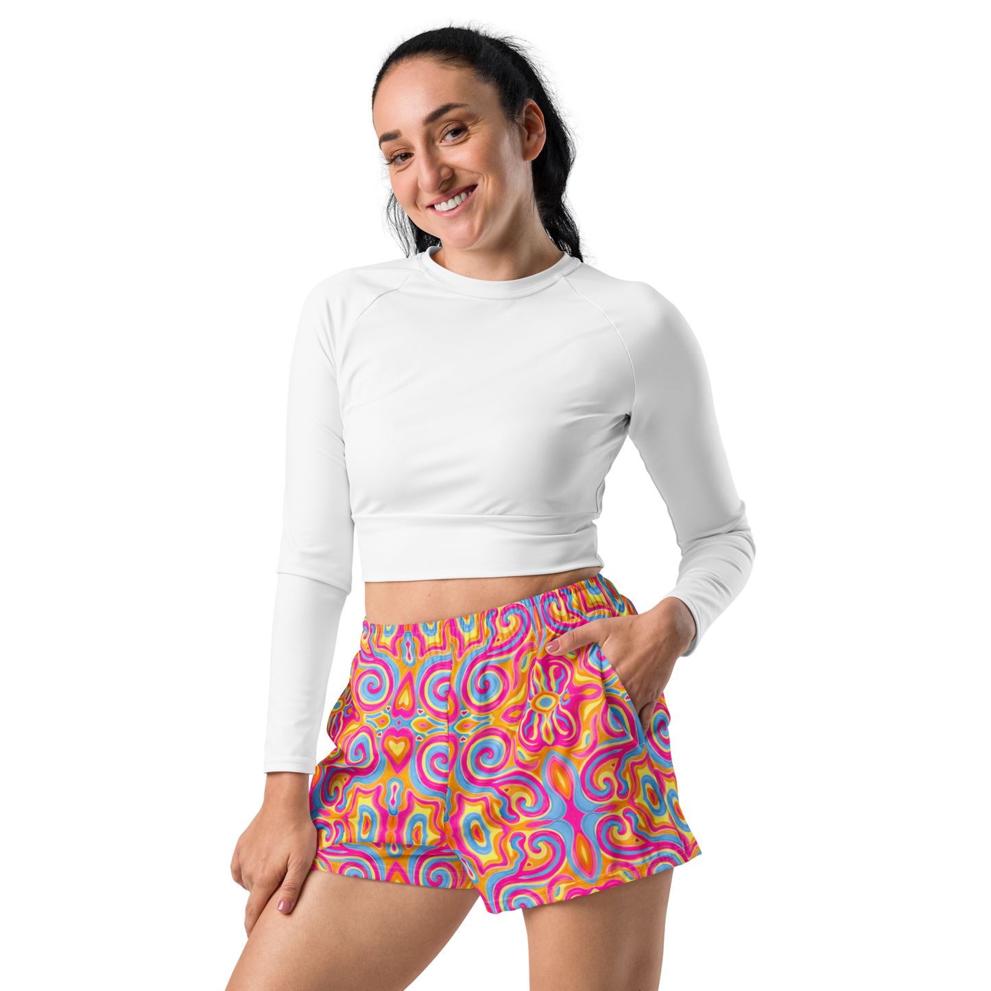 Running Shorts- "Magic Stamps" Design