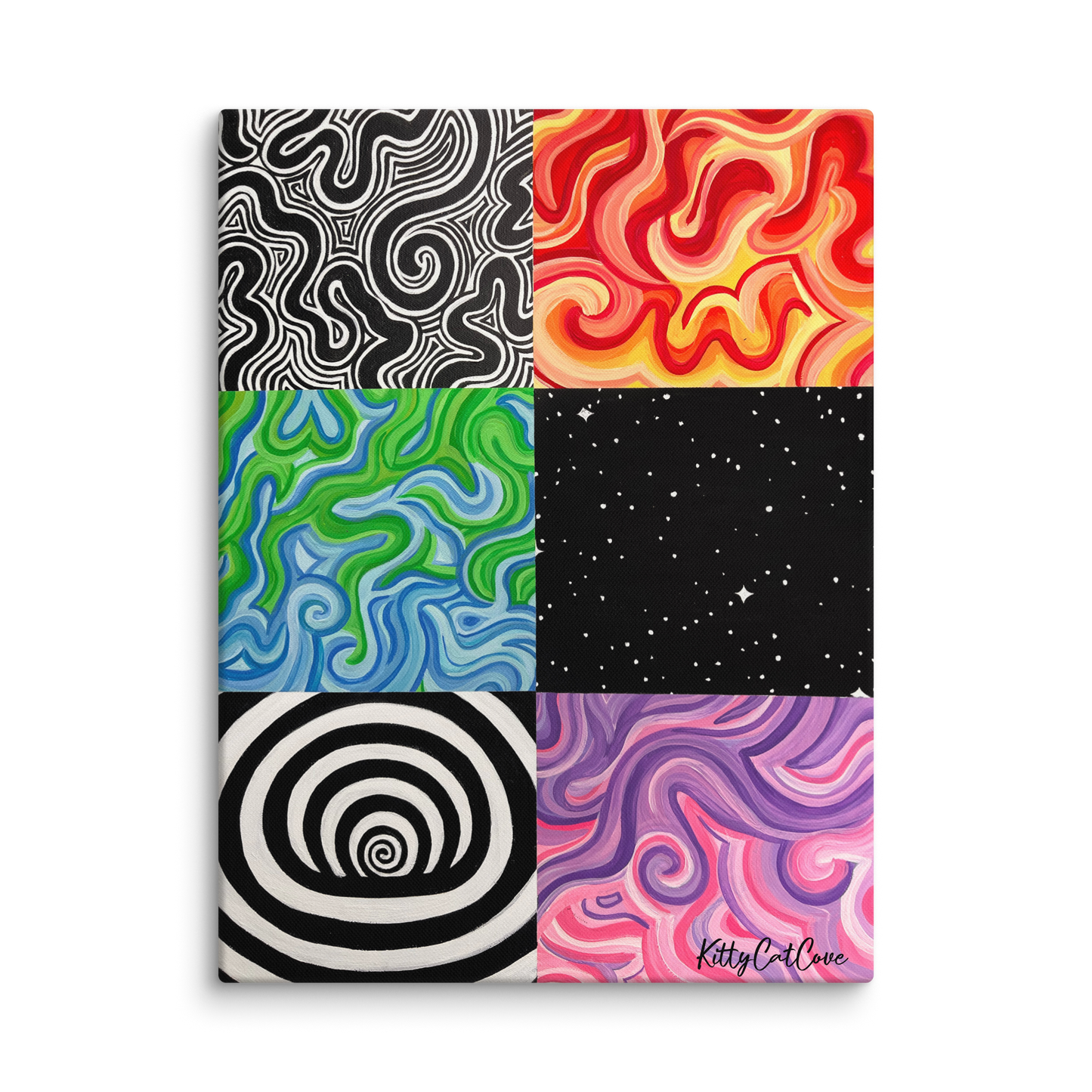 Hand-Painted "Tapestry" Artwork (Canvas)