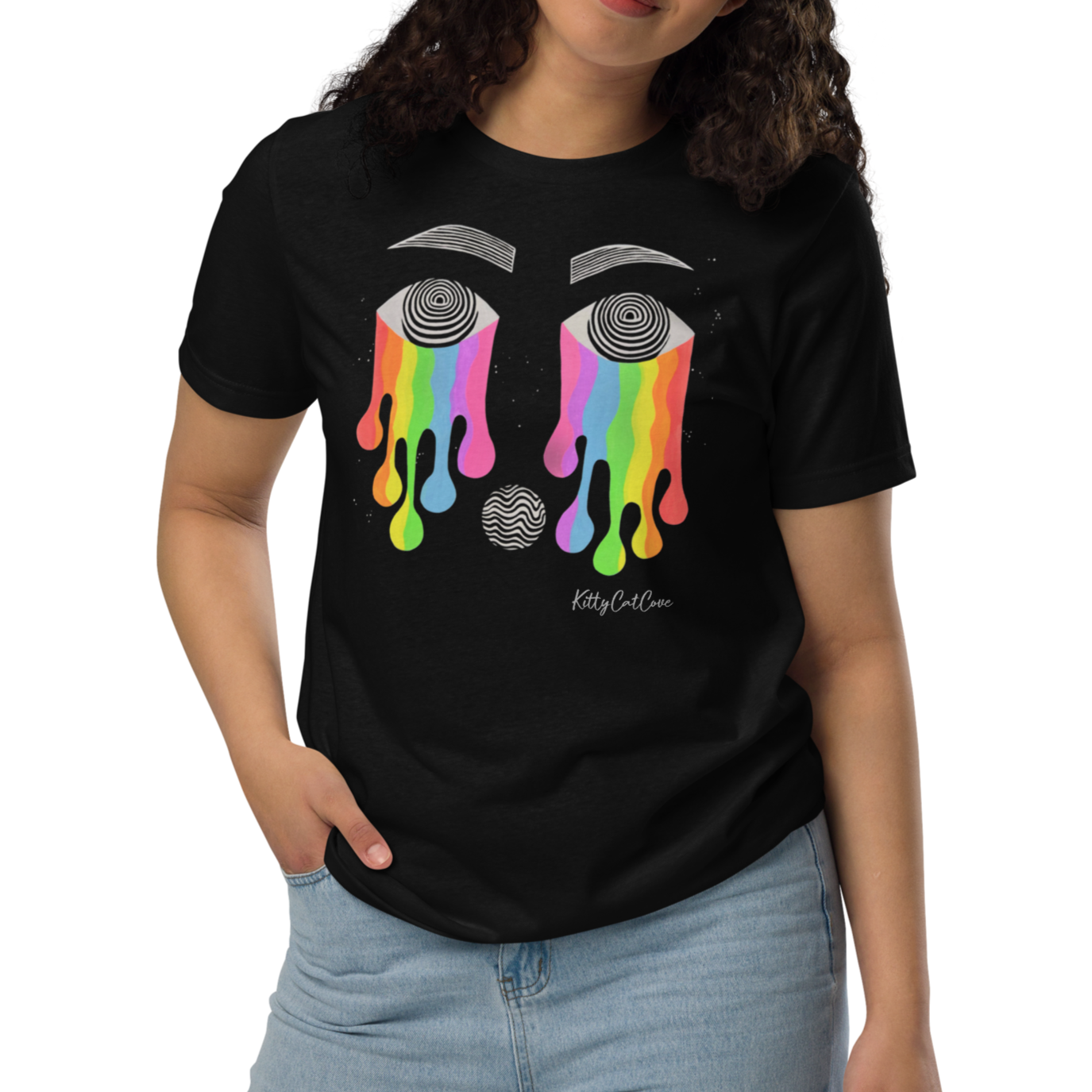 "Feel It" Hand-Painted Art Print T-Shirt