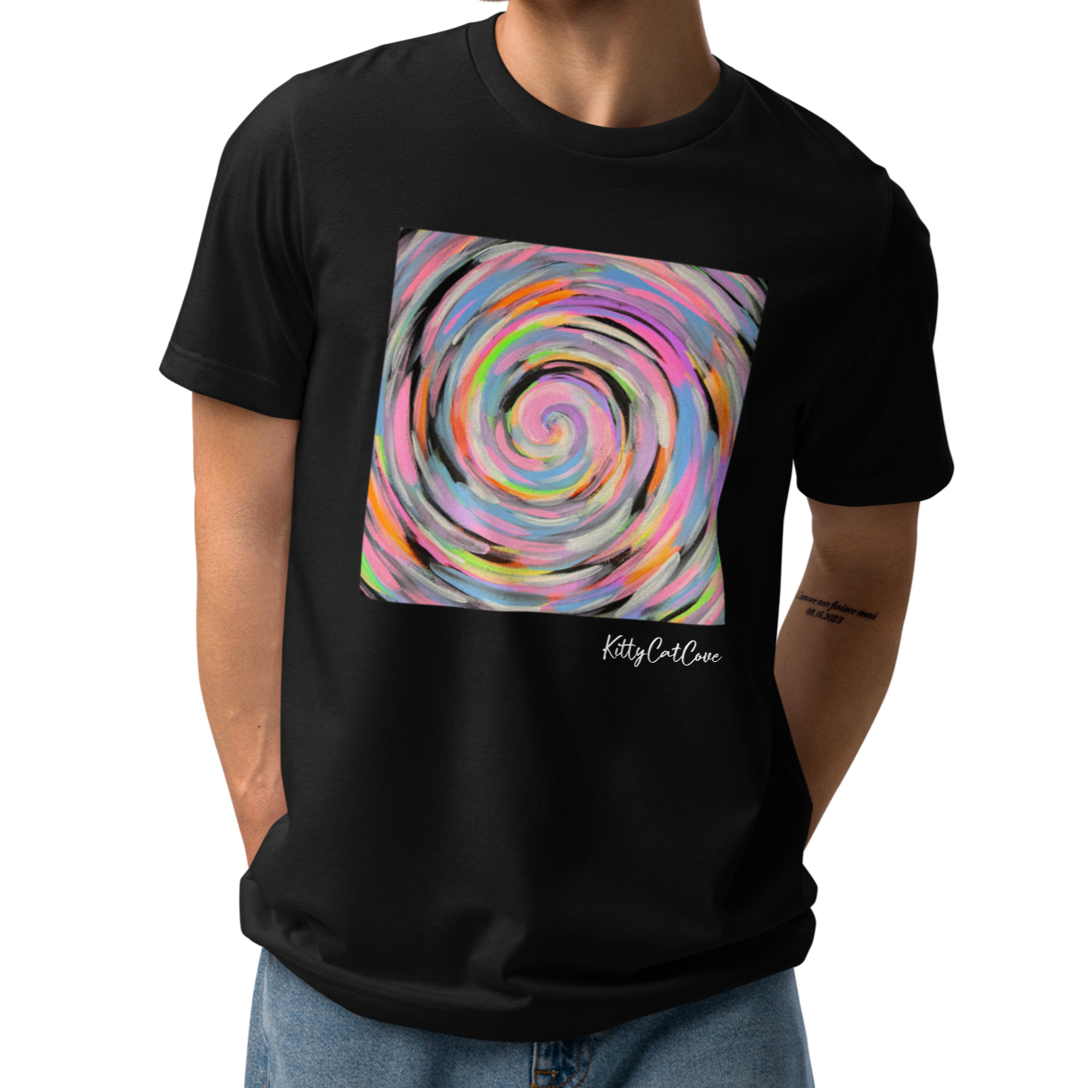 "Perfect Storm" Hand-Painted Art Print T-Shirt